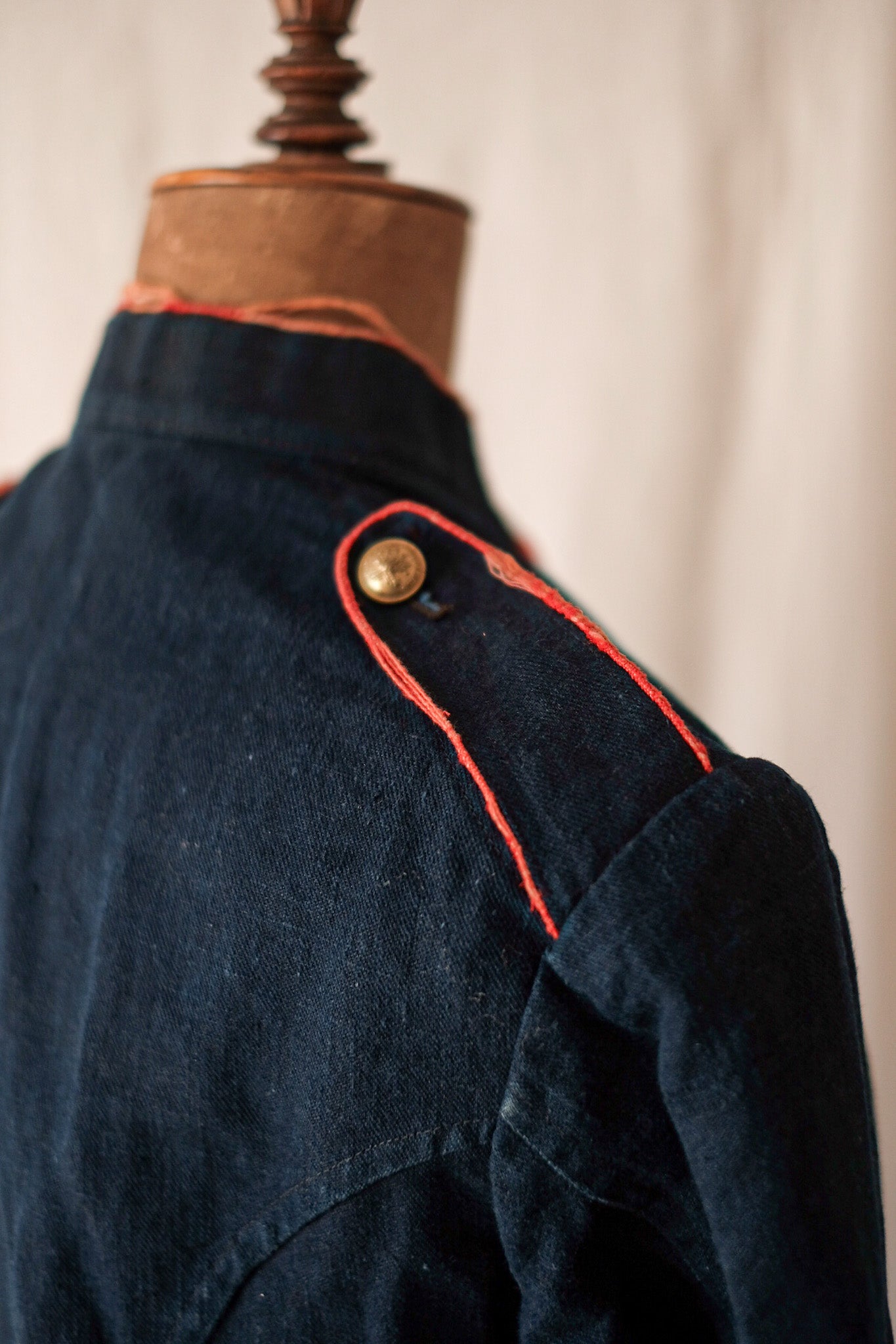 【~10's】French Vintage Indigo Metis Fireman Jacket