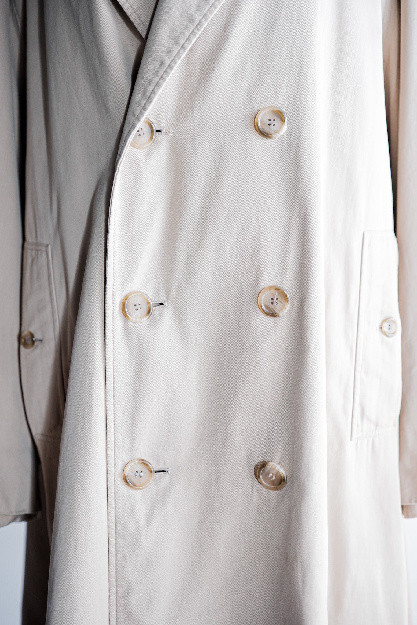 【~70's】Vintage Burberry's Single Raglan Double Breasted Coat "LODEN-FREY 別注"