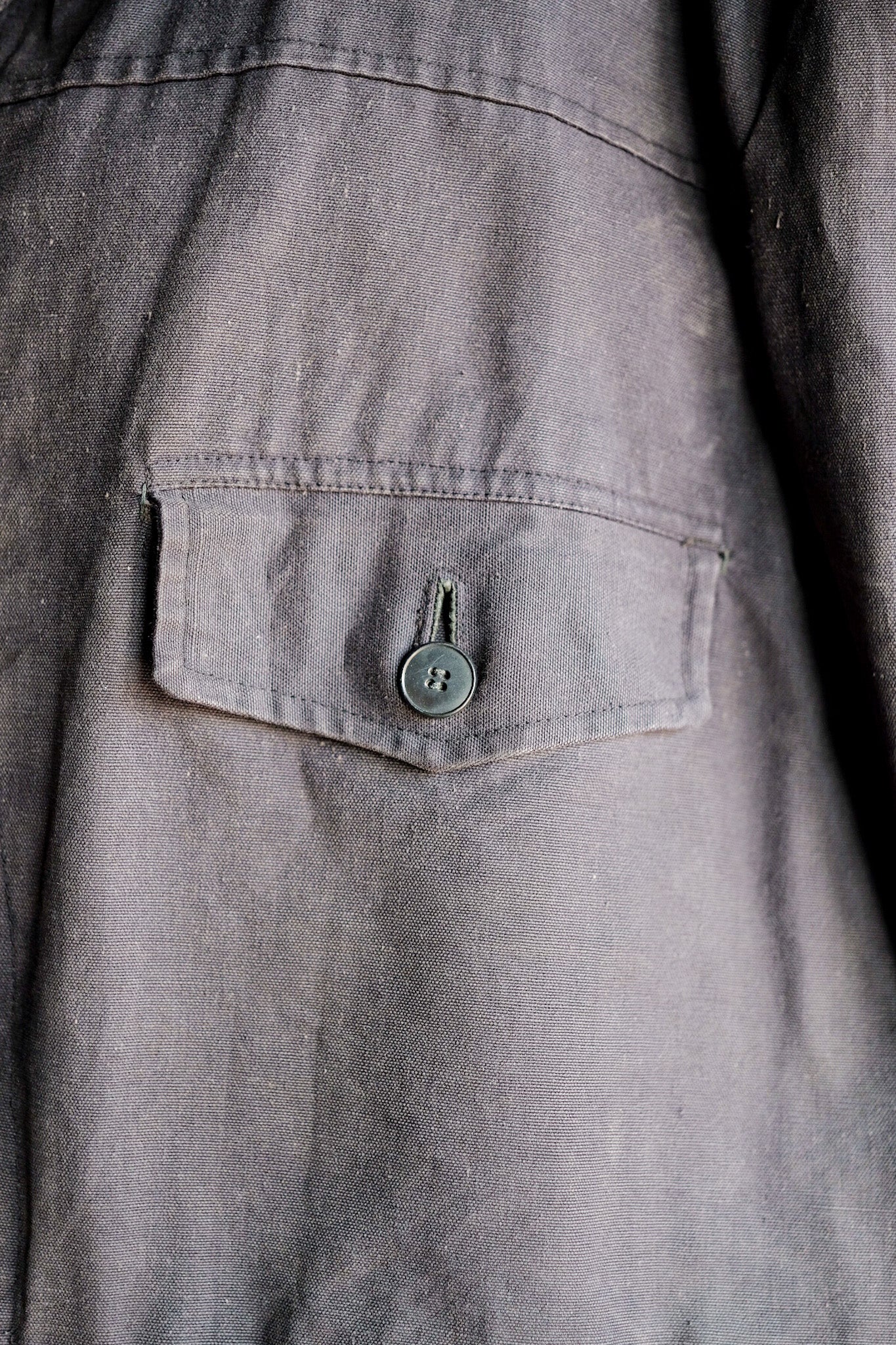 【~50’s】Swedish Army Motorcycle Jacket “Black Color”