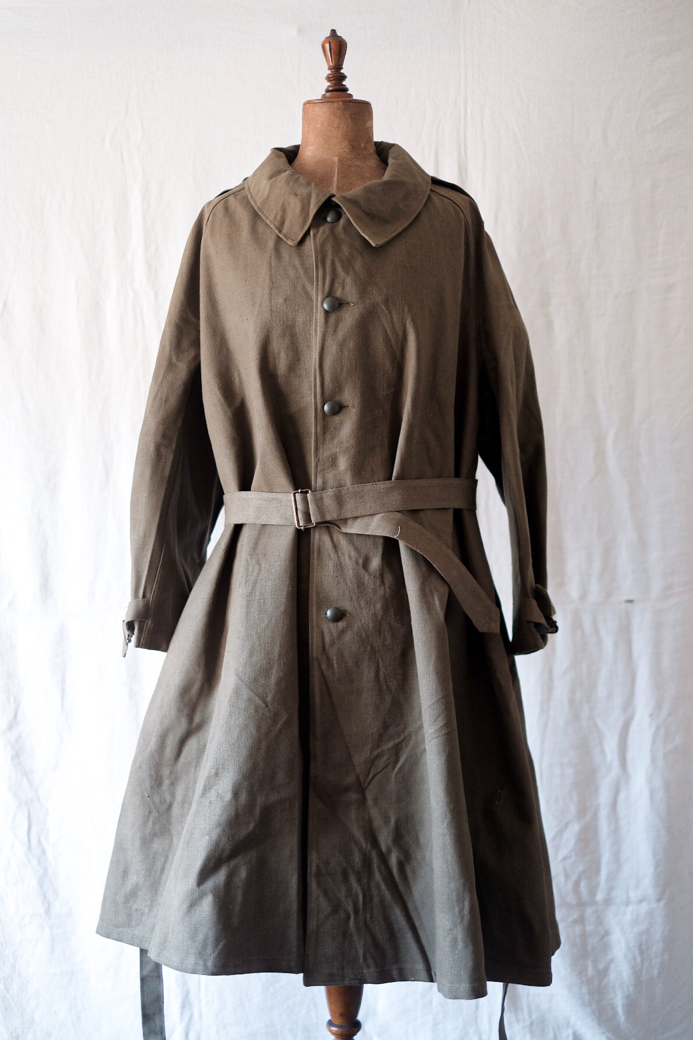 【~50's】French Army M35 Motorcycle Coat Size.2 "Dead Stock"