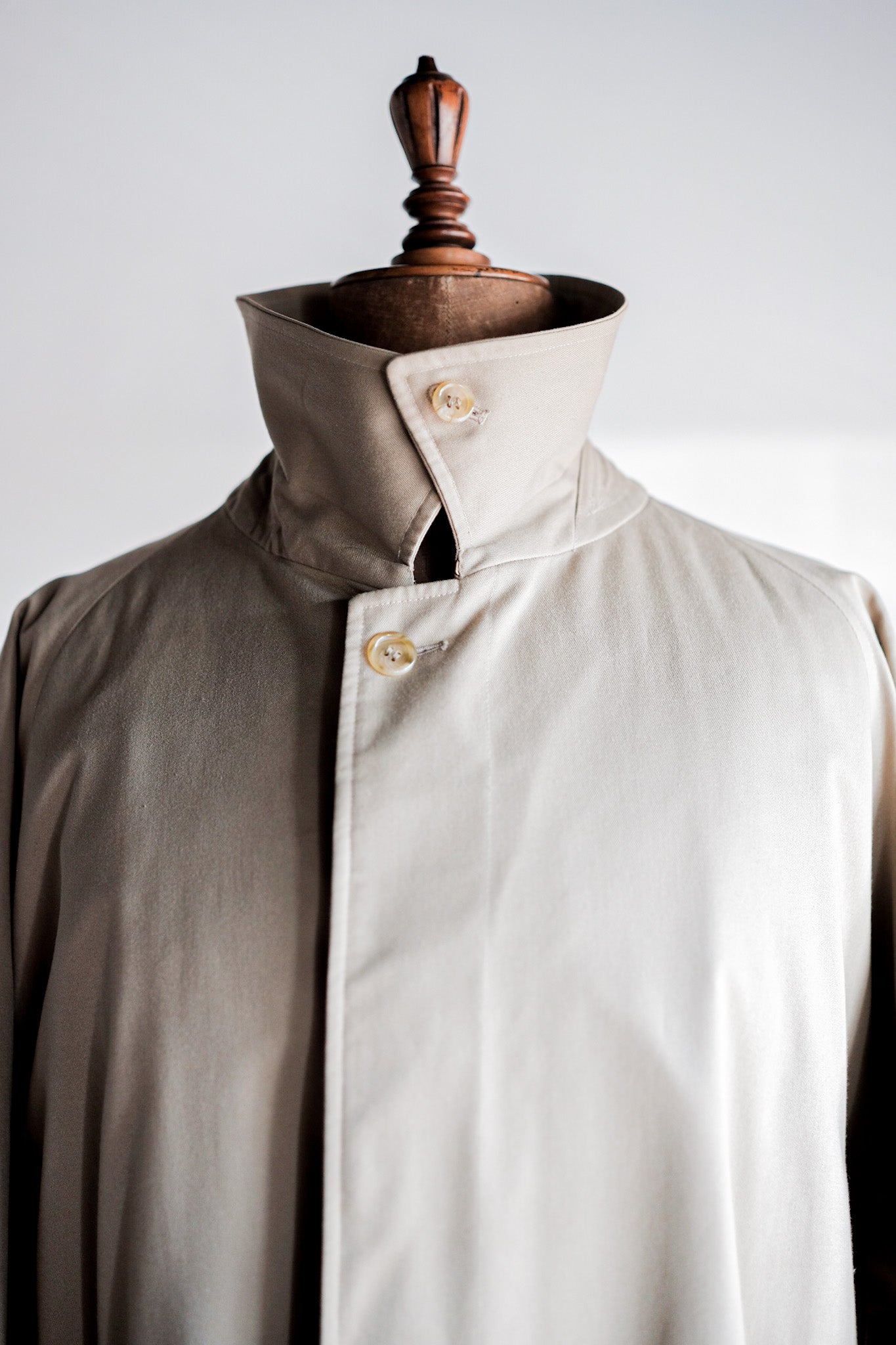 【~80's】Vintage Burberry's Single Raglan Rider Coat Size.52RL