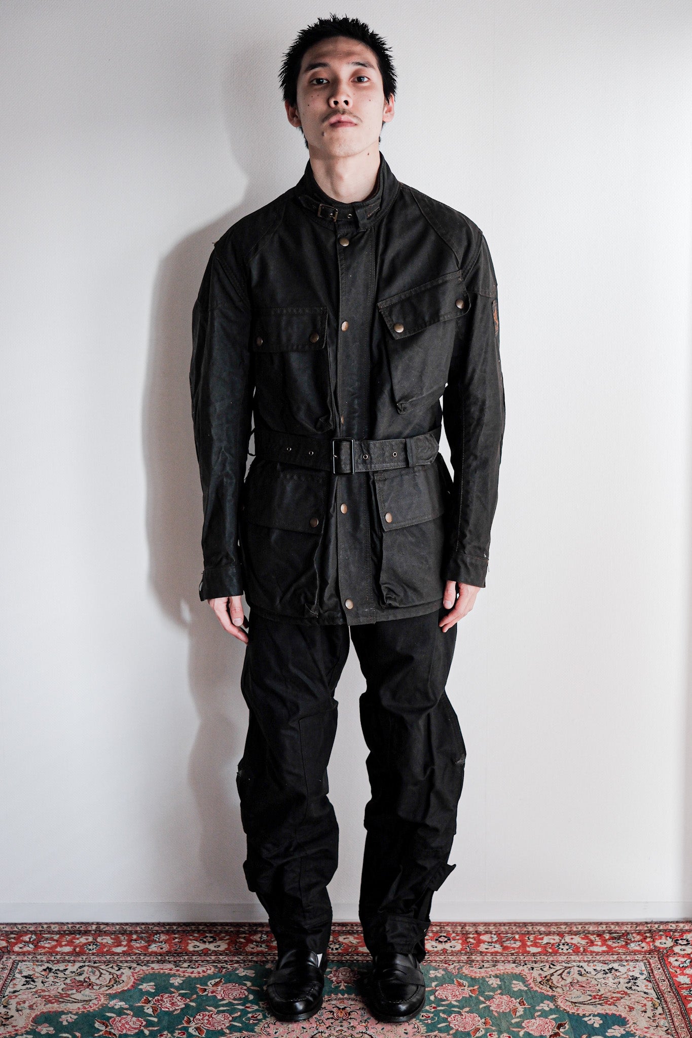 【~60's】Vintage Belstaff Waxed Jacket & Trousers Set Up Size.38 "TRIALMASTER"