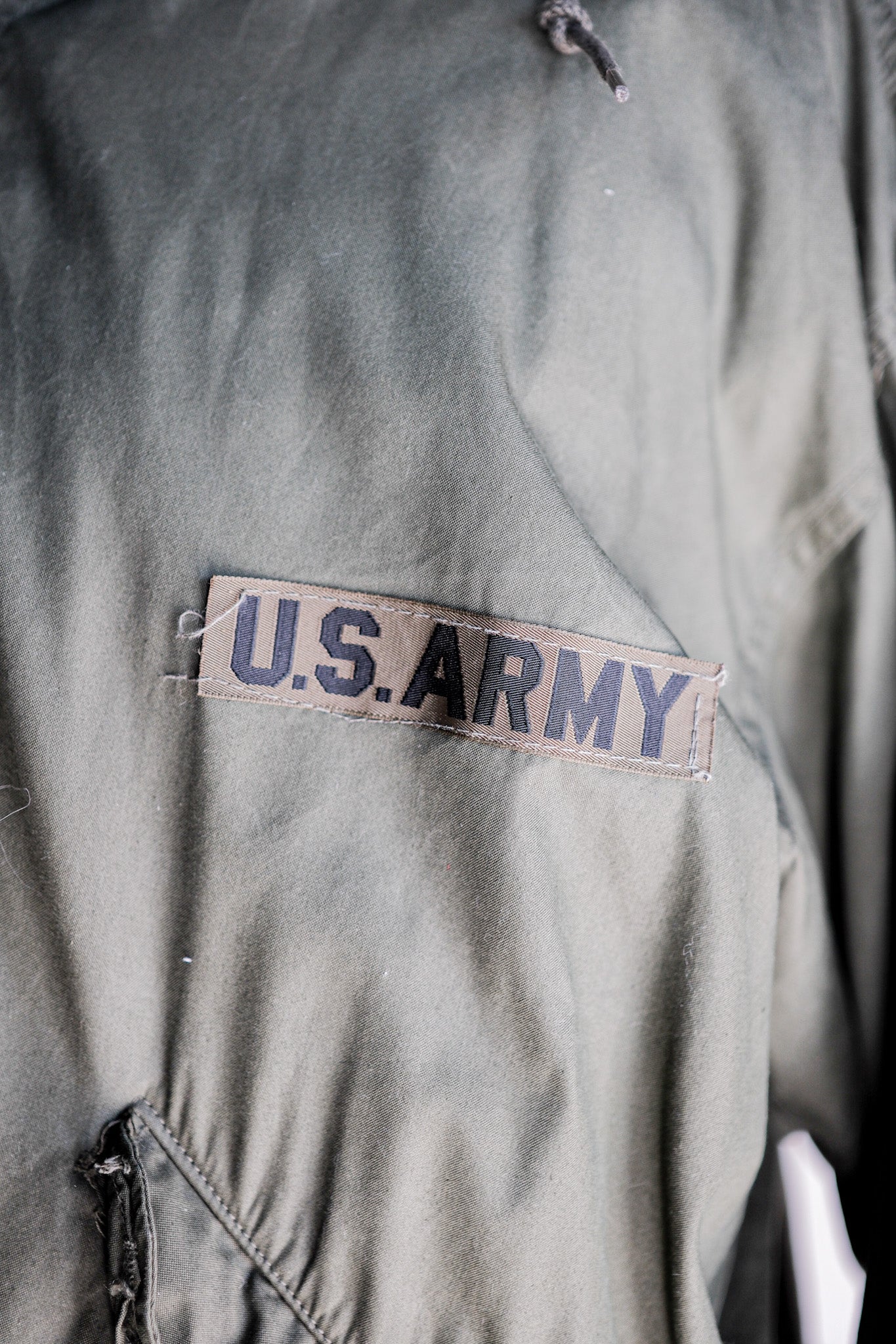 【~80's】U.S.ARMY M-65 Fishtail Parka Size.MEDIUM "Full Set"
