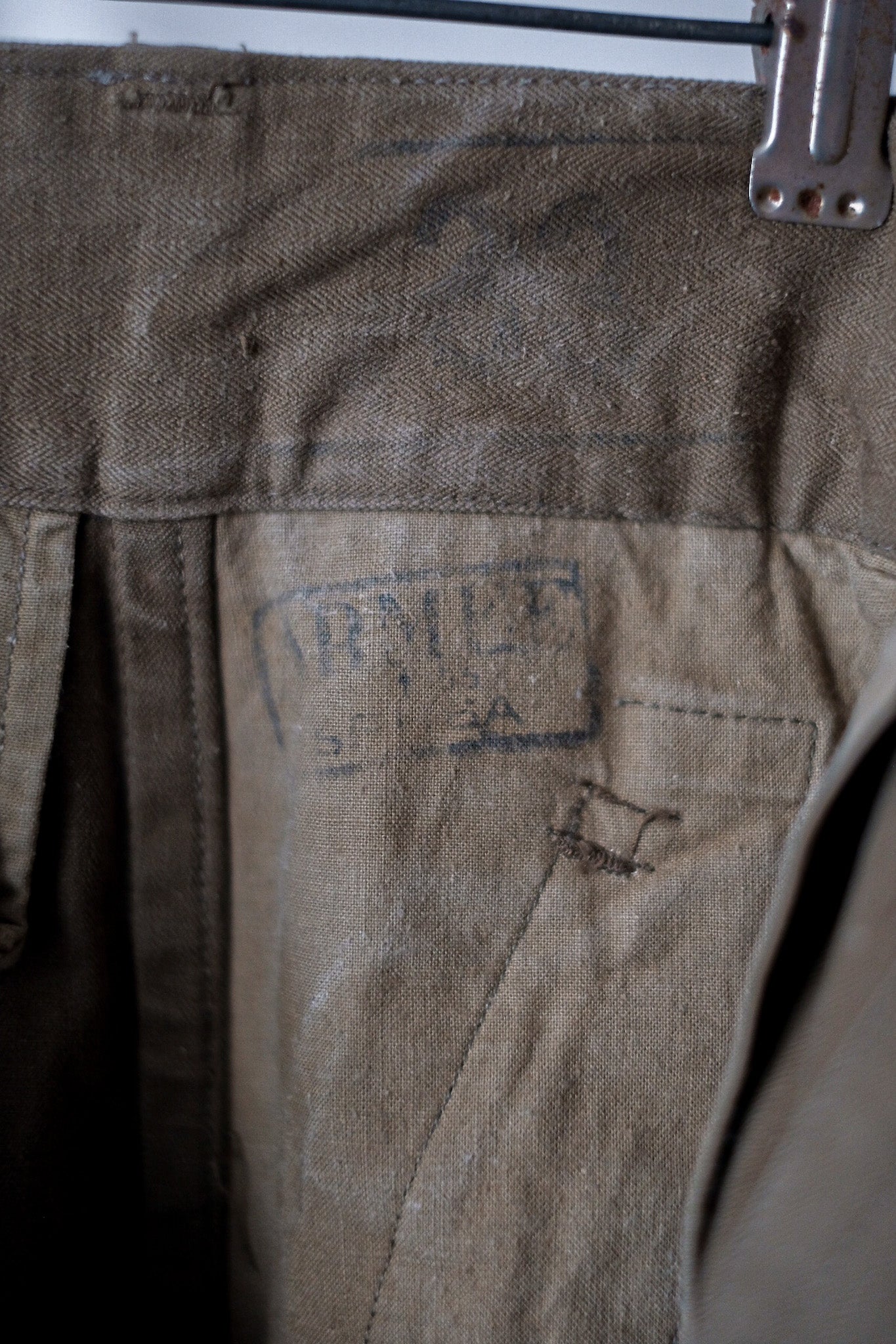 【~50's】French Army M47 Field Trousers "Motorcycle Type"