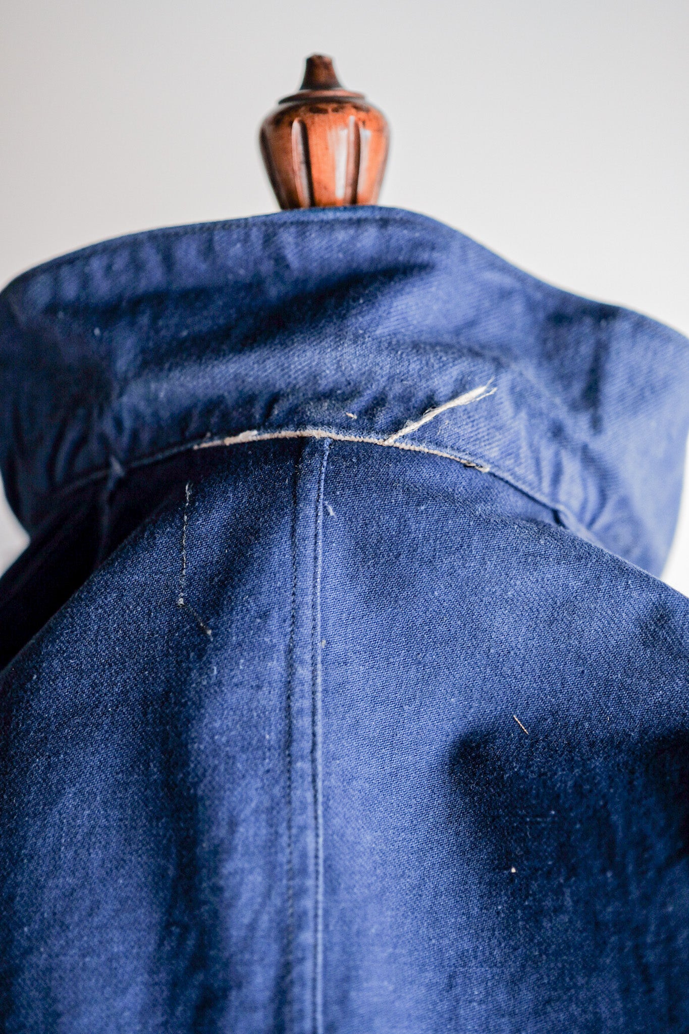 【~40's】French Navy Indigo Cotton Twill Chore Jacket
