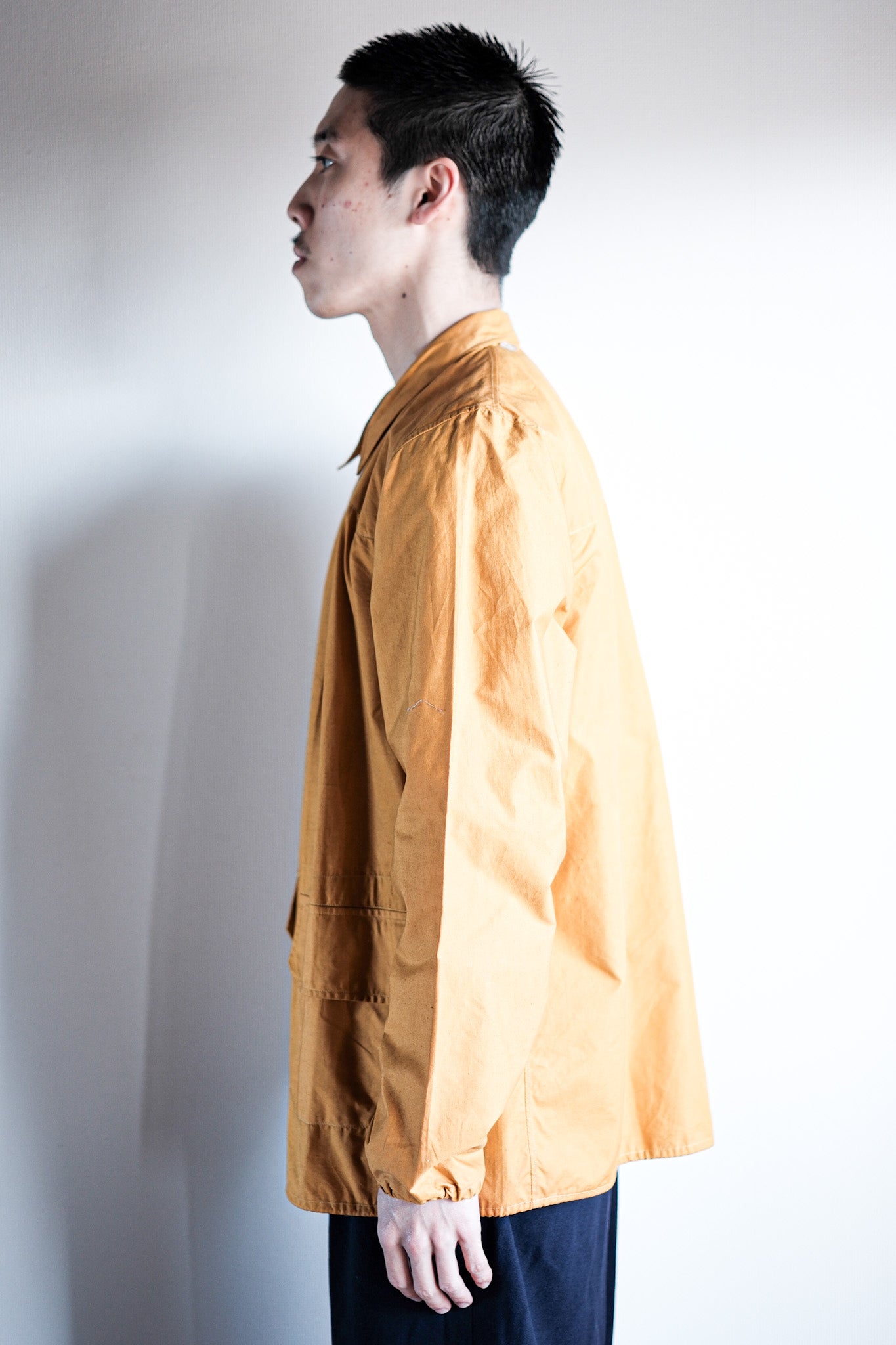 【~40's】French Vintage Yellow Cotton Jacket "Dead Stock"