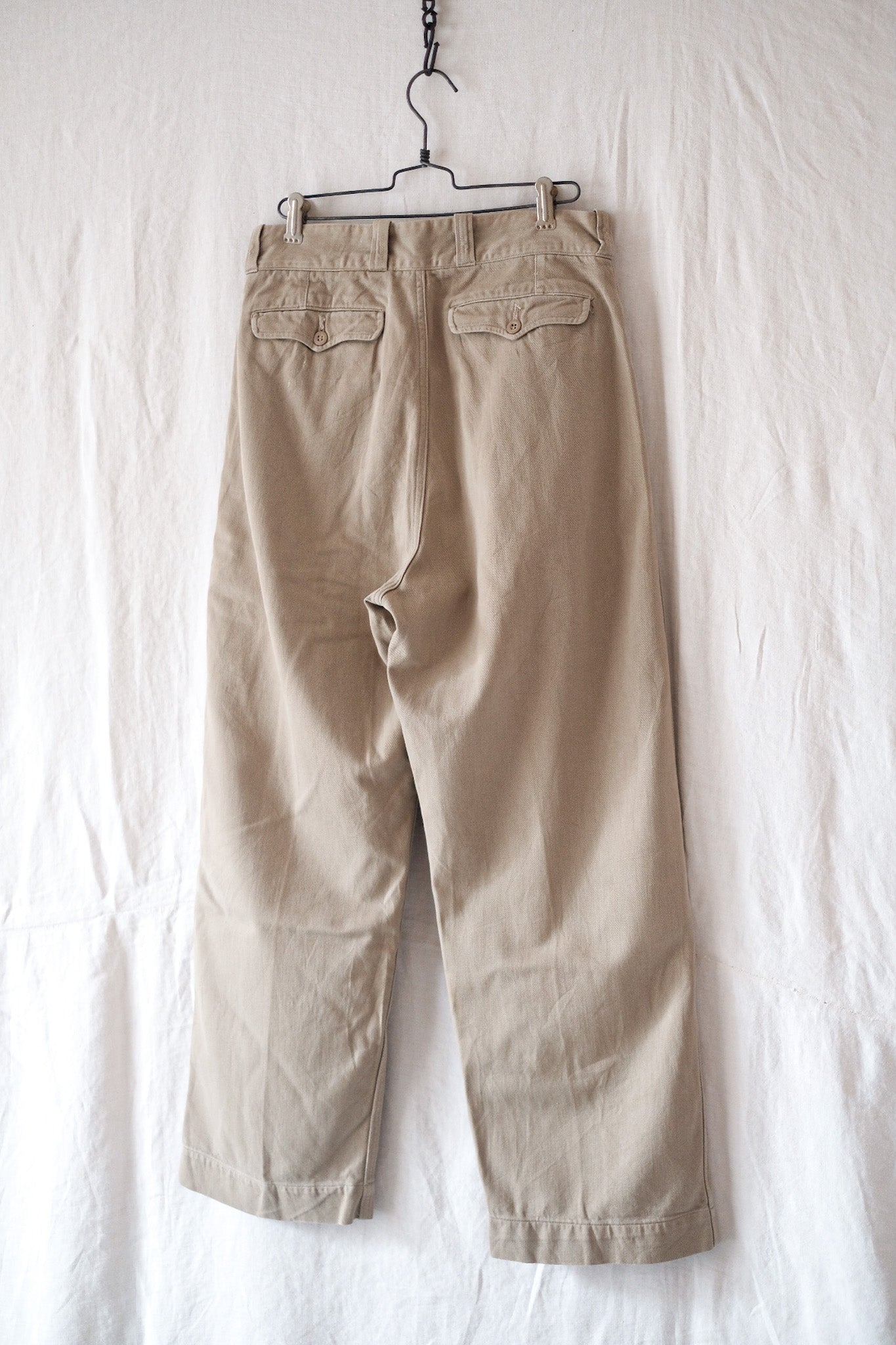 【~60's】French Army M52 Chino Trousers Size.12
