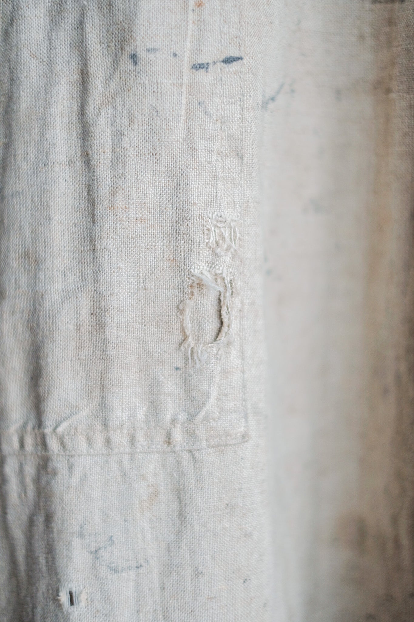 【~30's】French Vintage Linen Work Coat
