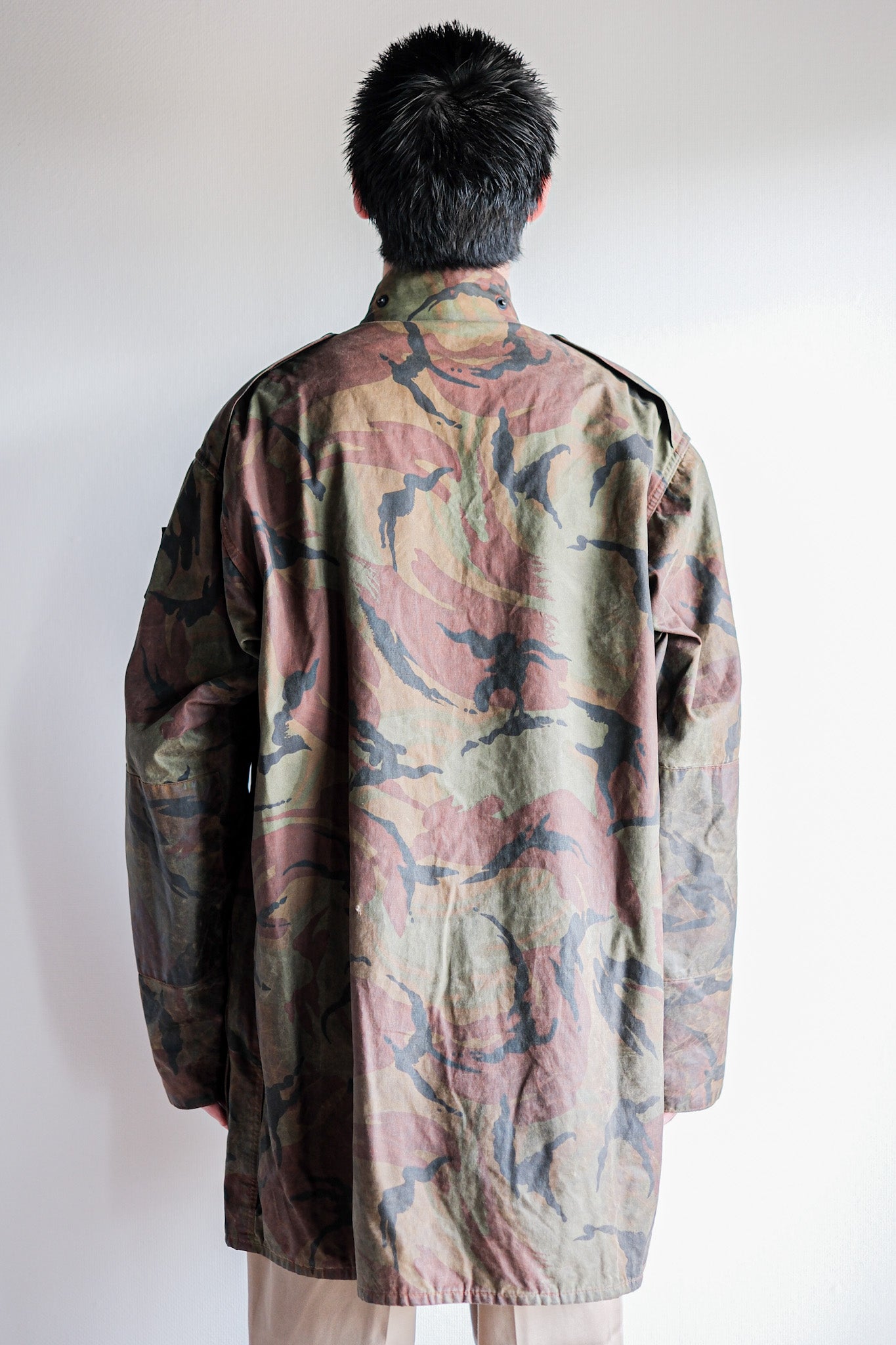【~80's】Vintage Barbour DPM Camouflage Waxed Jacket “THE MILITARY" “2nd Model” 2 Crest Size.42