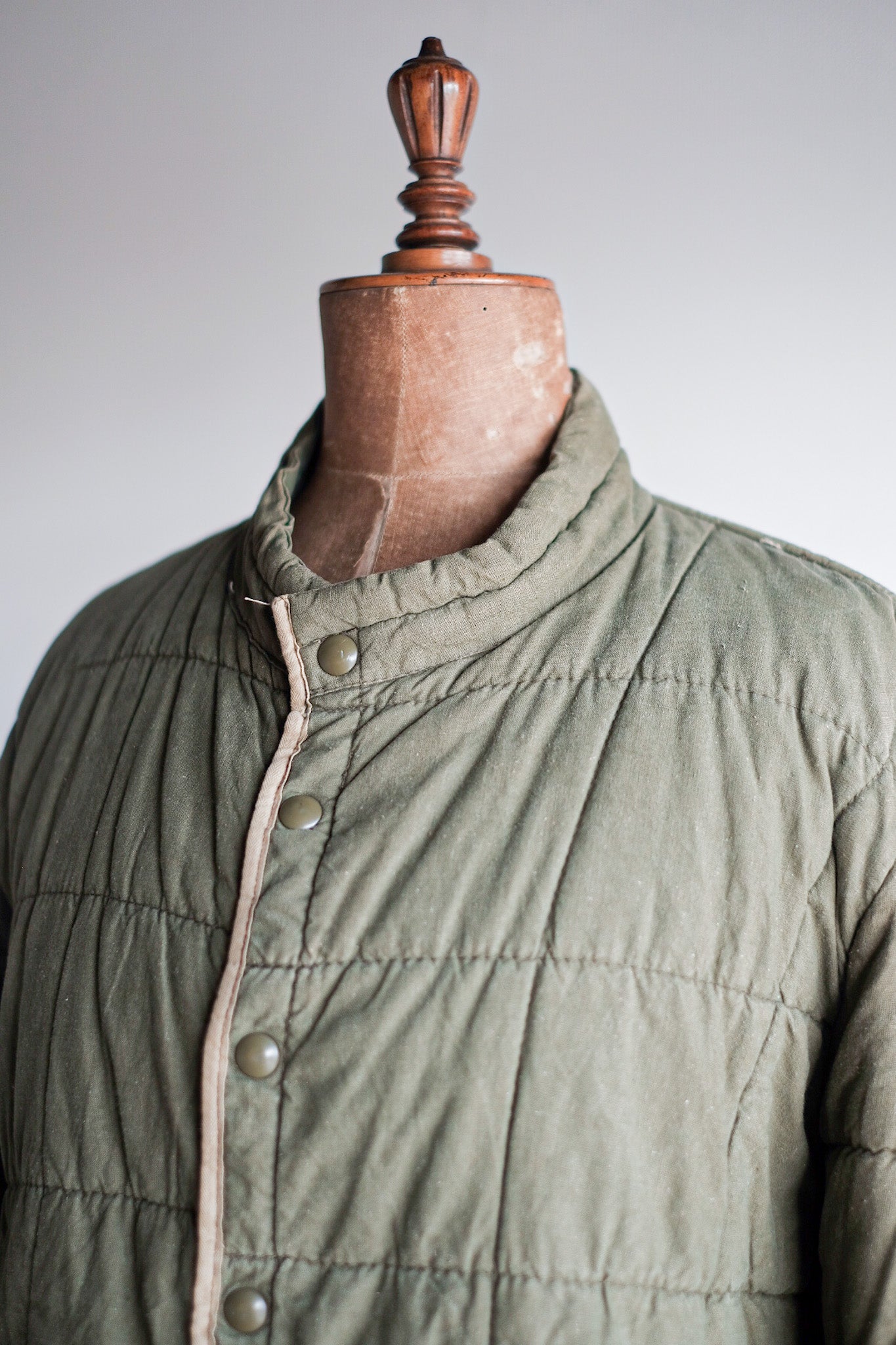 【~50's】French Army Quilted Liner Jacket Size.6