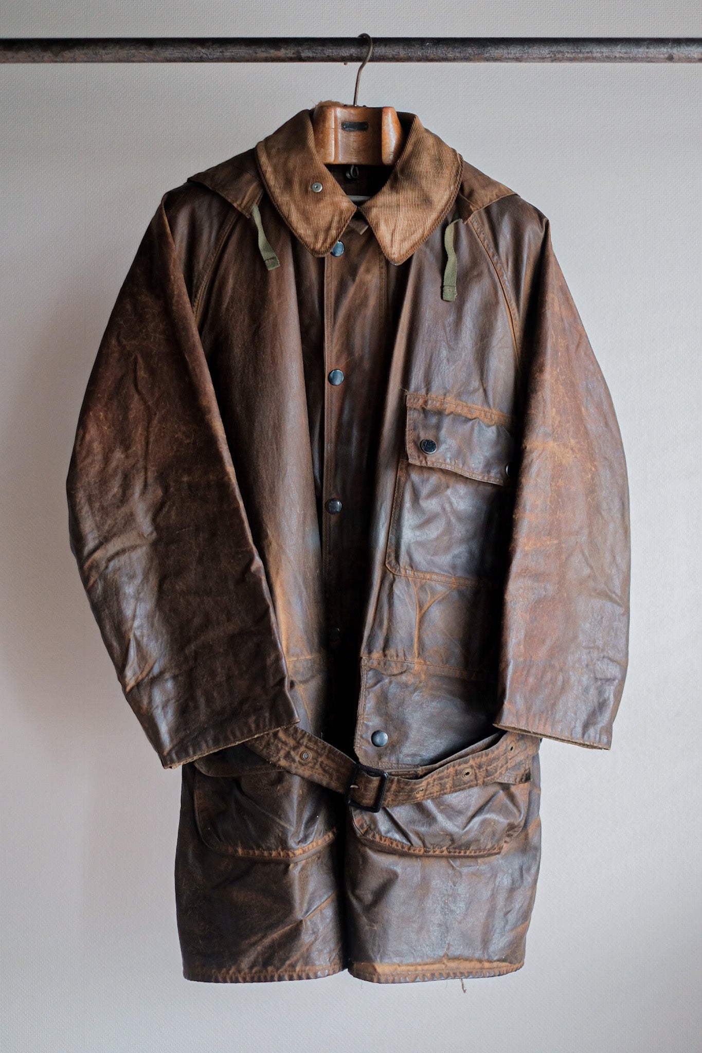 【~40's】Vintage Barbour "Solway Zipper" White Label