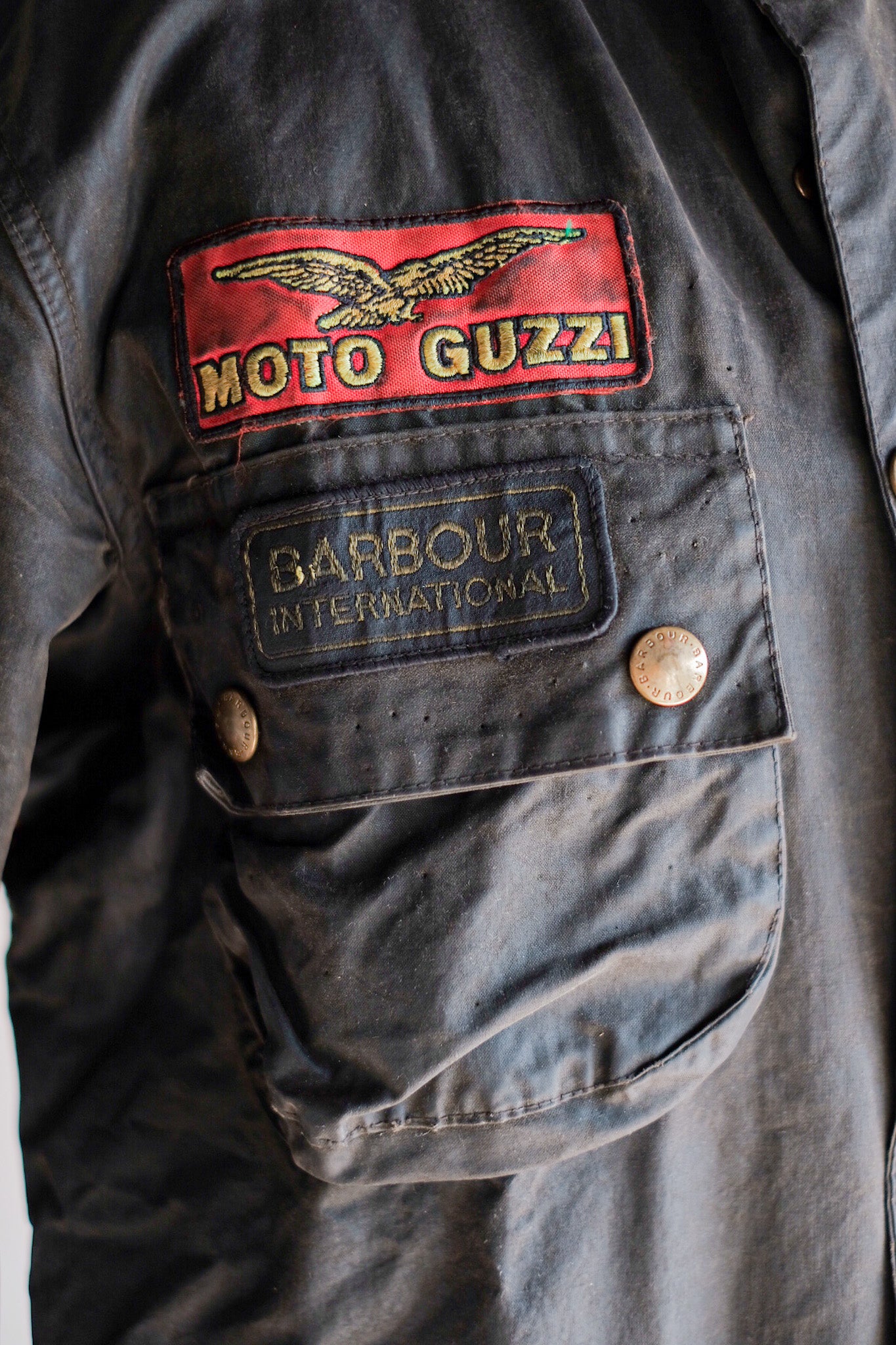 【~80's】Vintage Barbour "INTERNATIONAL SUIT" 2 Crest Size.38