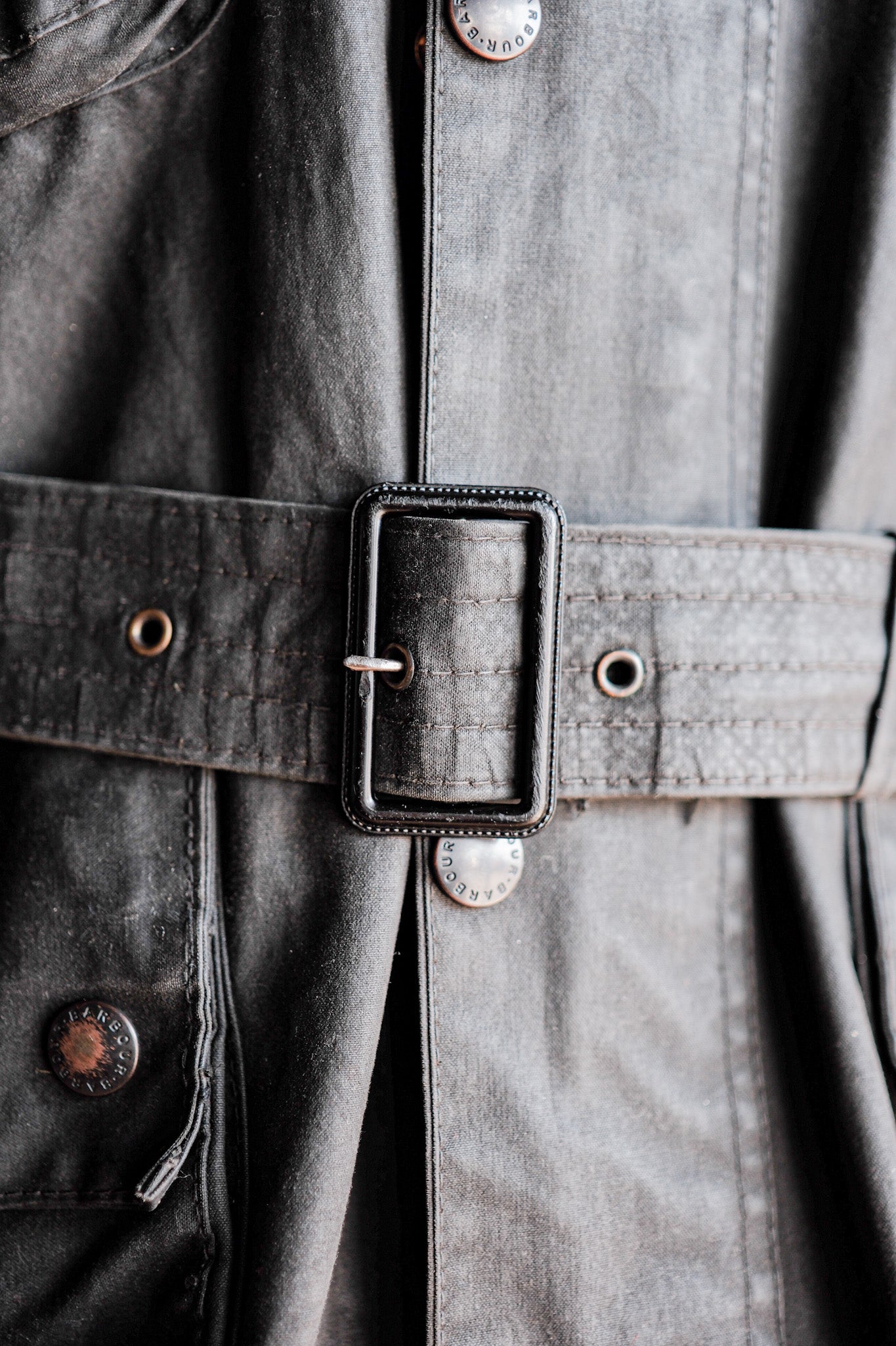 【~80's】Vintage Barbour "INTERNATIONAL SUIT" With Liner 2 Crest Size.40