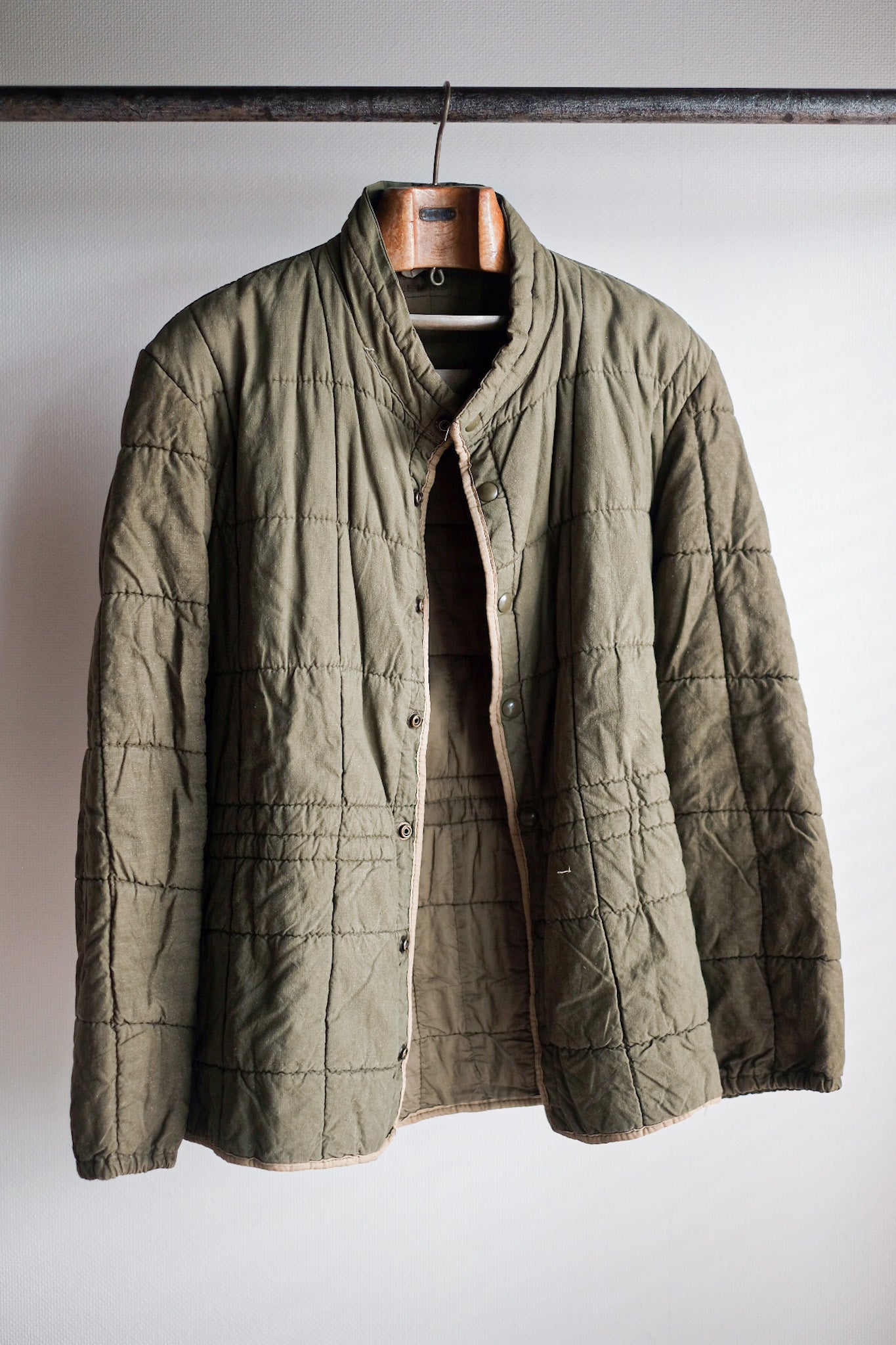 【~50's】French Army Quilted Liner Jacket Size.6