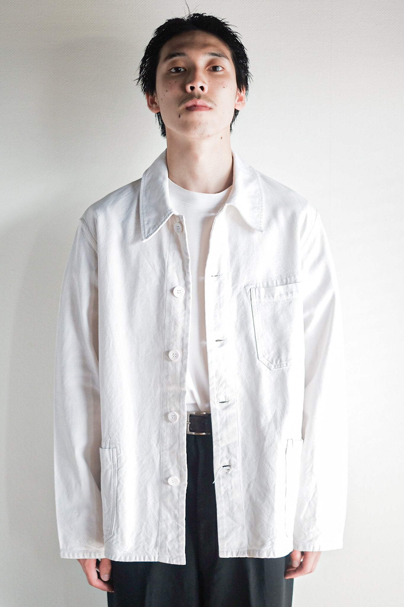 【~30's】German Vintage Linen Work Jacket