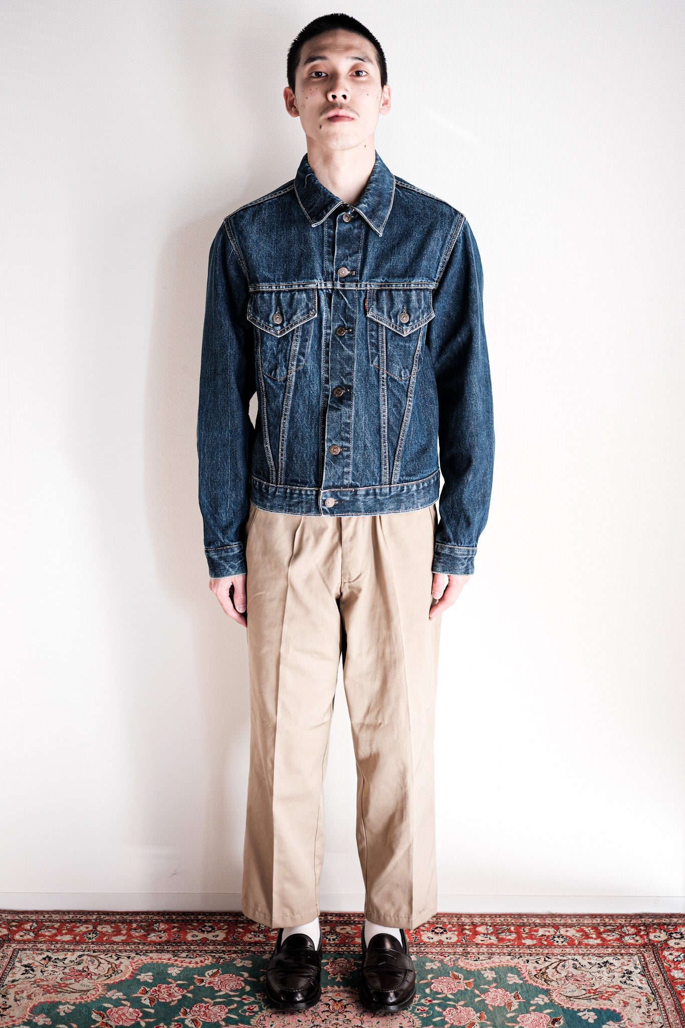 【~60's】Vintage Levi's 557 Denim Jacket Size.40 "Big E"