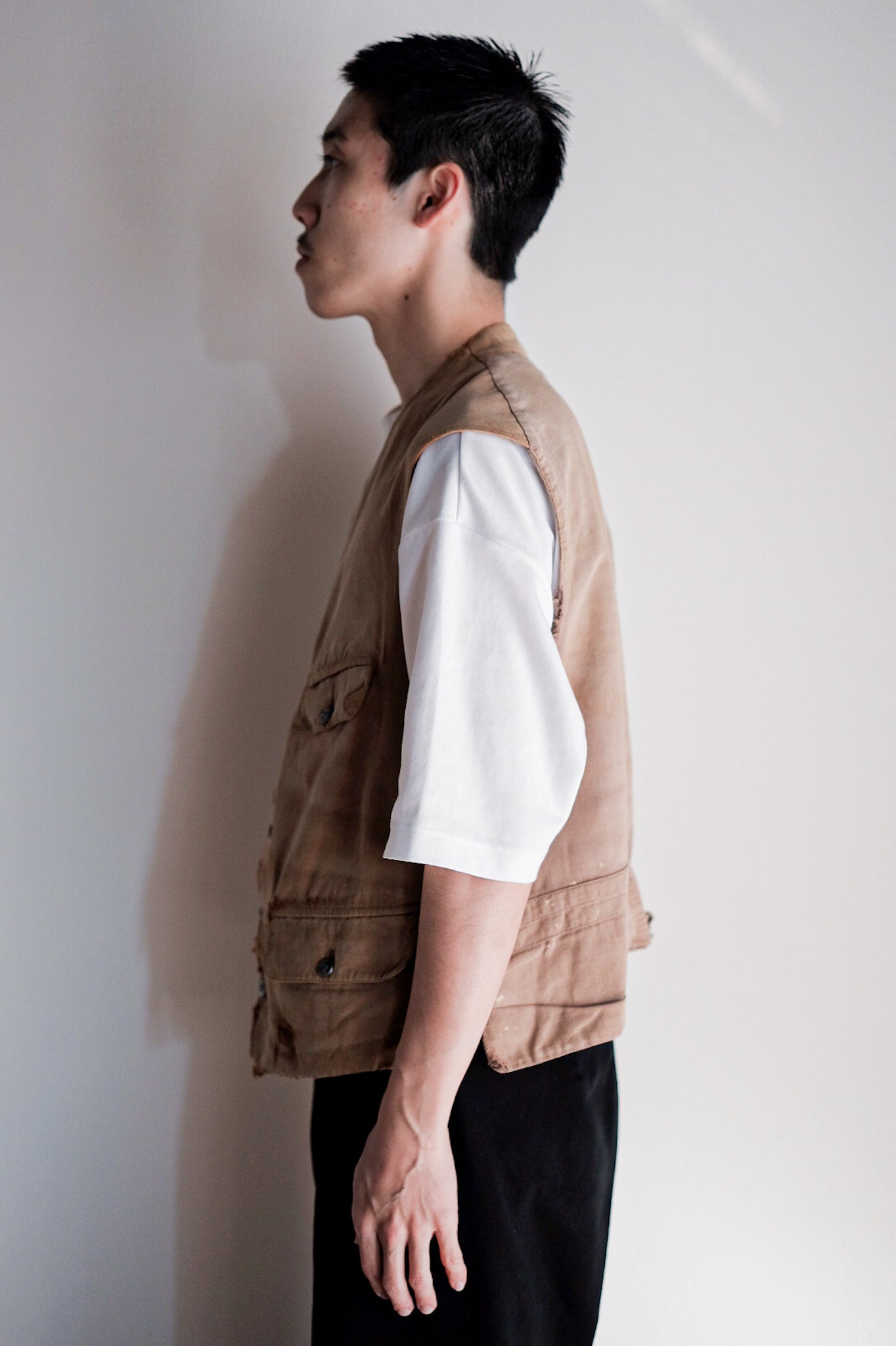 【~30's】French Vintage Cotton Hunting Gilet