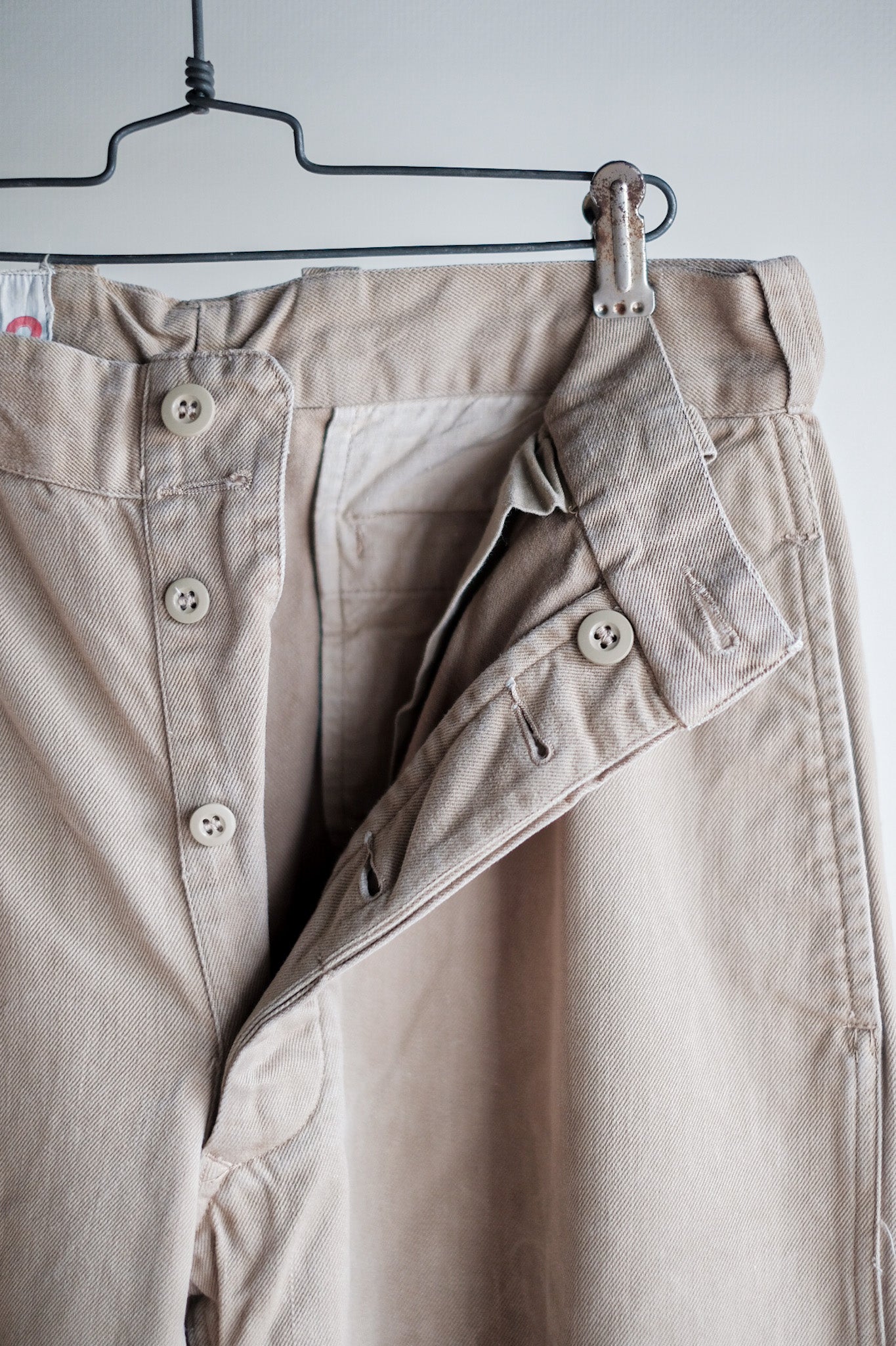 【~60's】French Army M52 Chino Trousers Size.23
