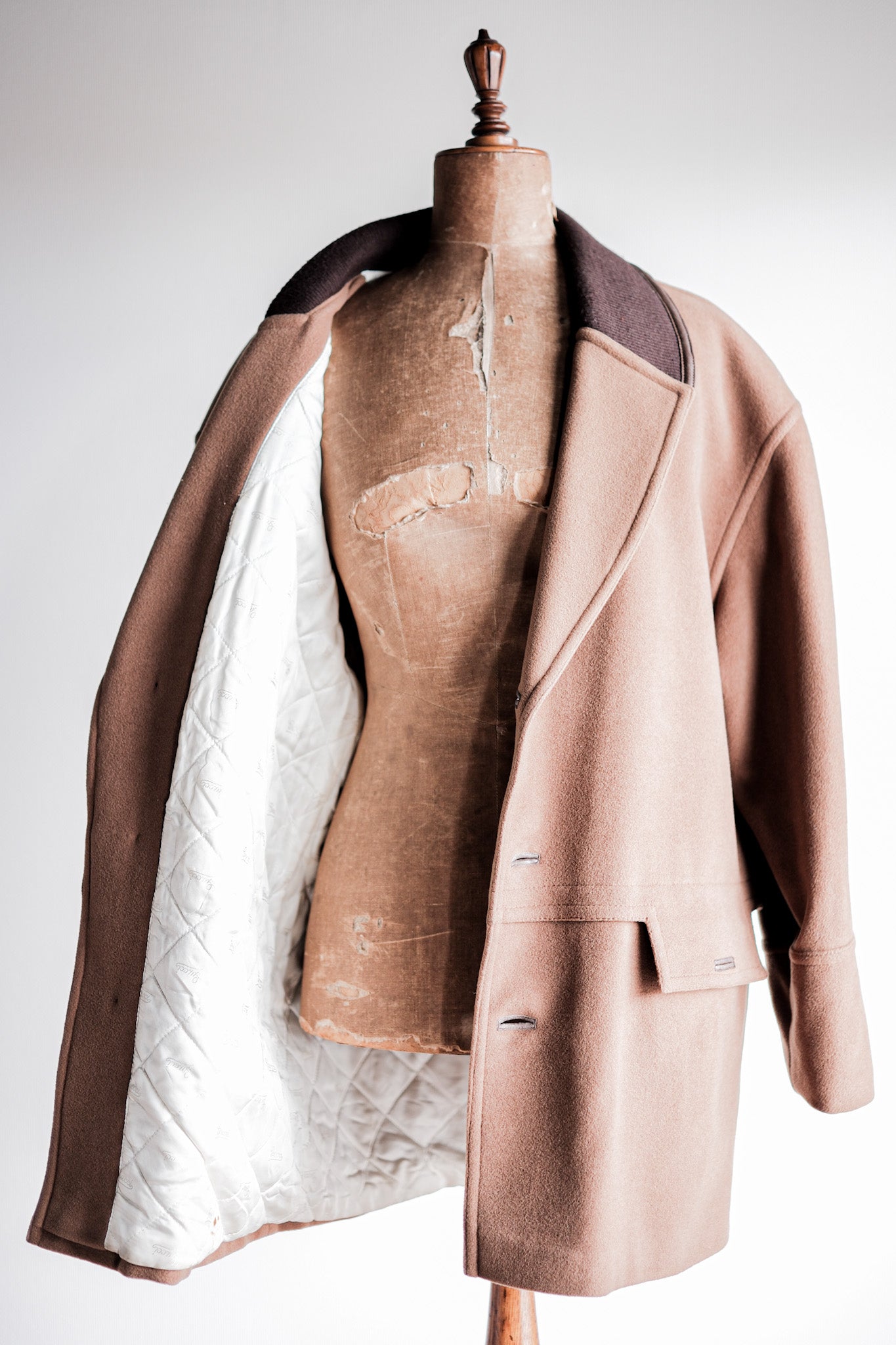 【~80's】Old Gucci Shawl Collar Cashmere Jacket Size.50