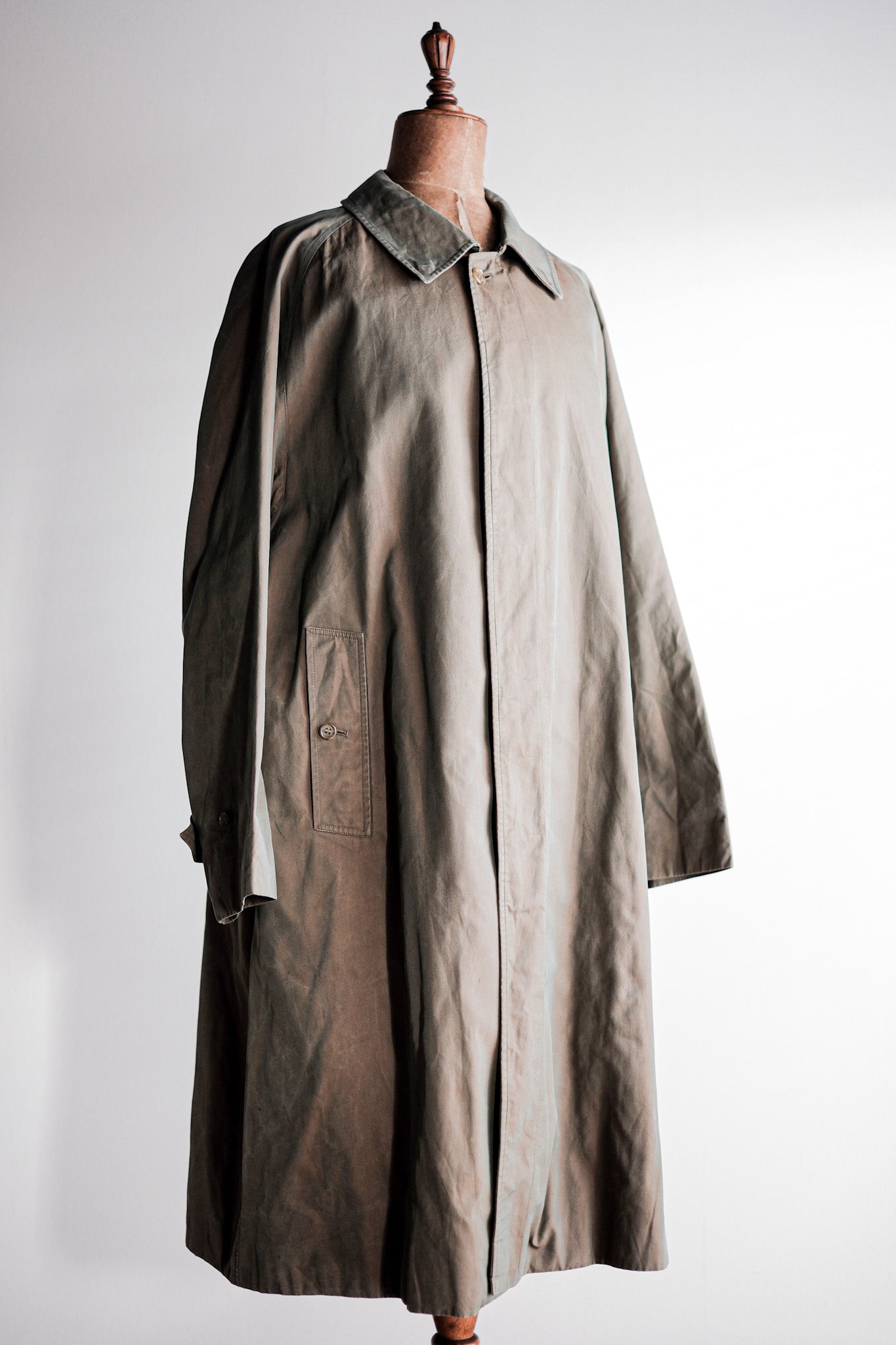 【~80's】Vintage Burberry's Single Raglan Balmacaan Coat C100 Size.54REG "TAMAMUSHI"