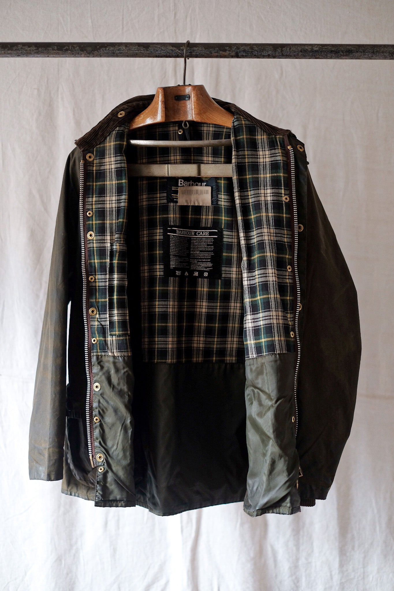 【~90's】Vintage Barbour "BEDALE" 3 Crest Size.40