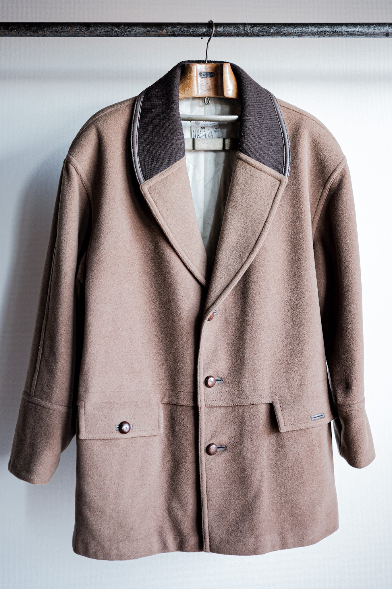 【~80's】Old Gucci Shawl Collar Cashmere Jacket Size.50