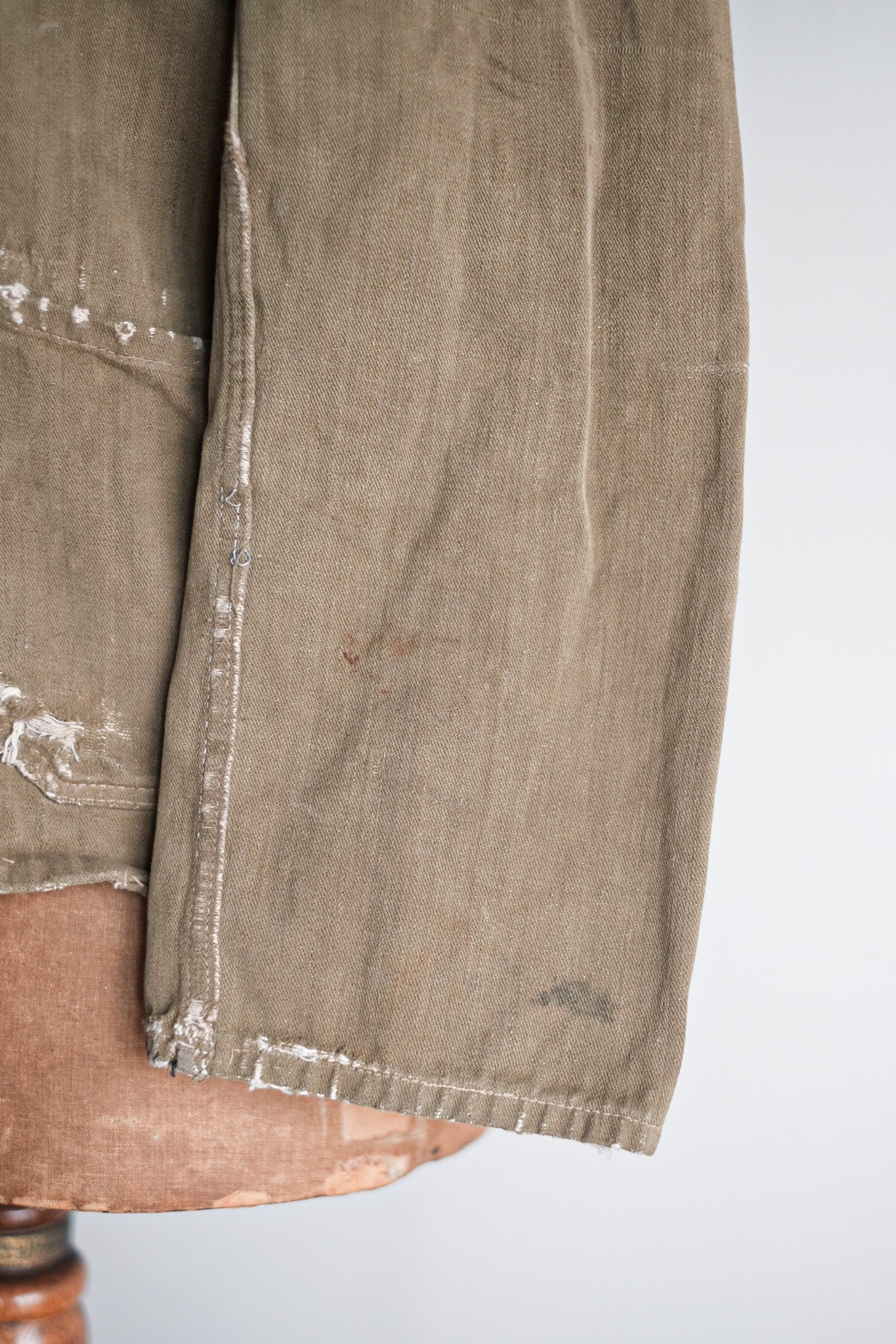 【~30's】German Vintage Green Cotton Work Jacket