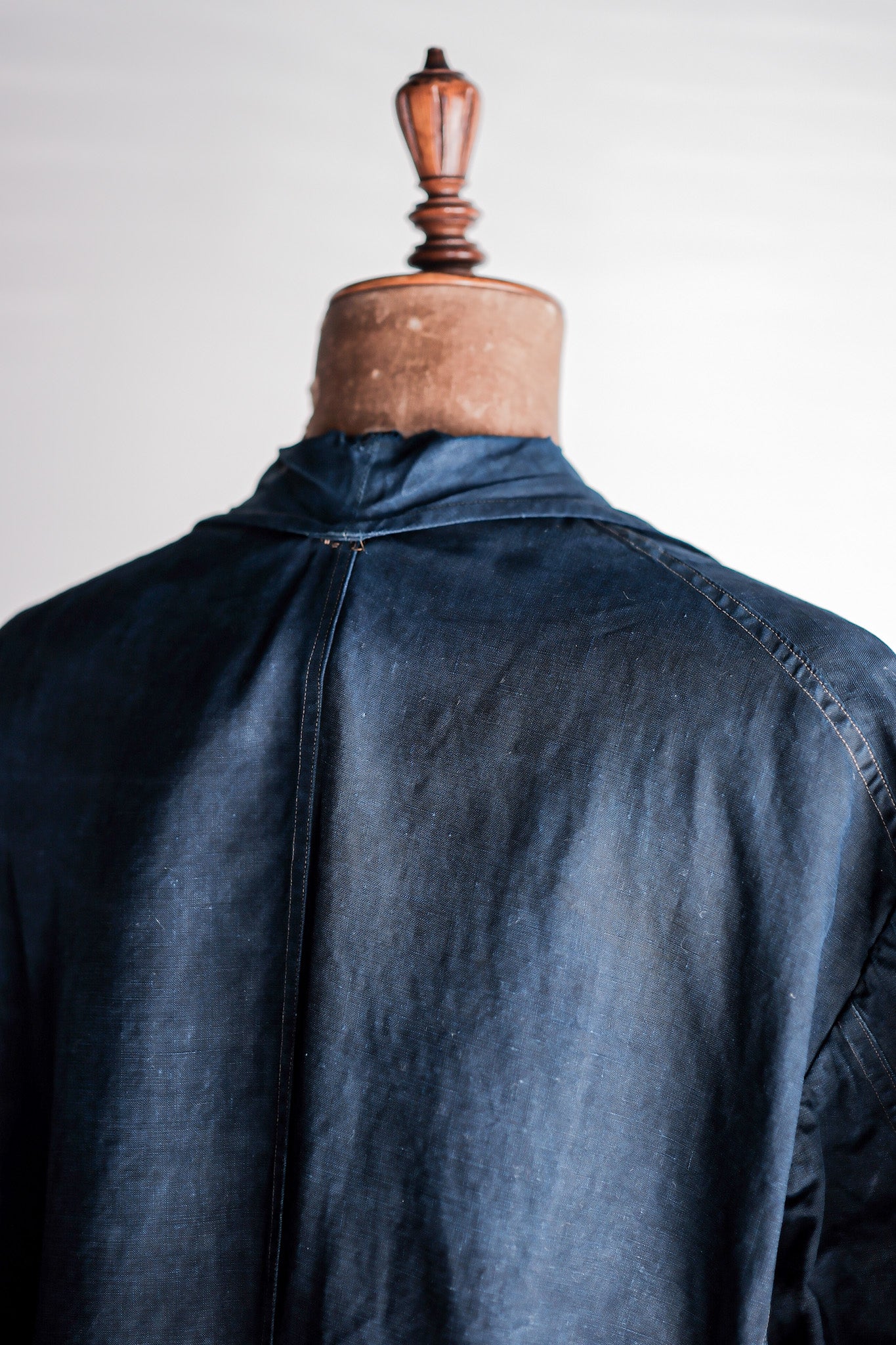【Early 20th C】French Antique Indigo Linen Maquignon Coat