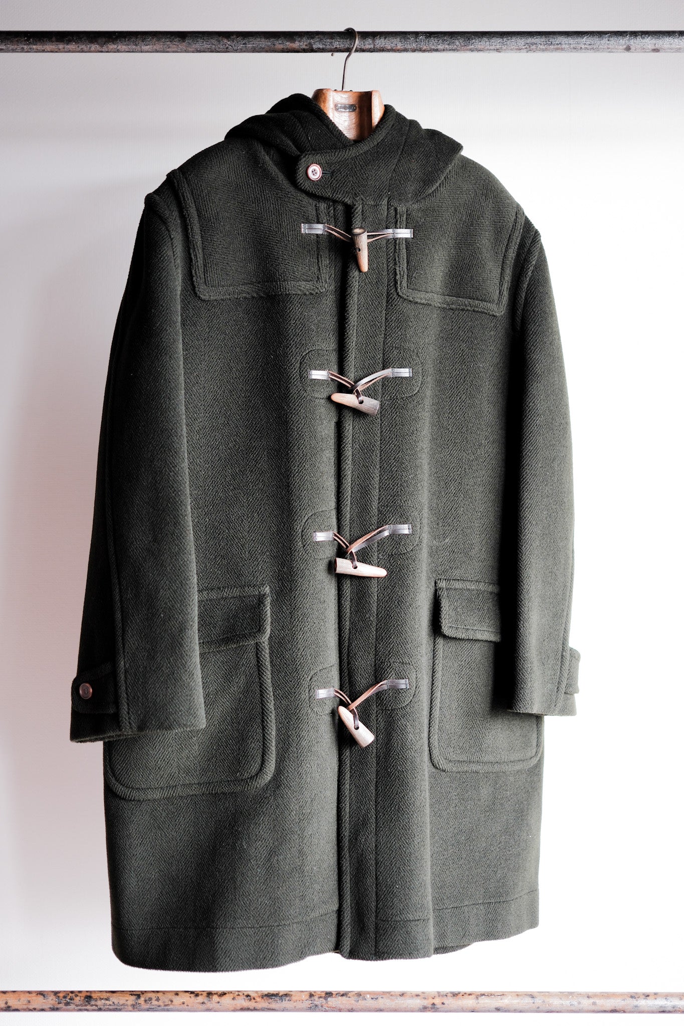 【~90's】Old INVERTERE Wool Duffle Coat "Moorbrook"