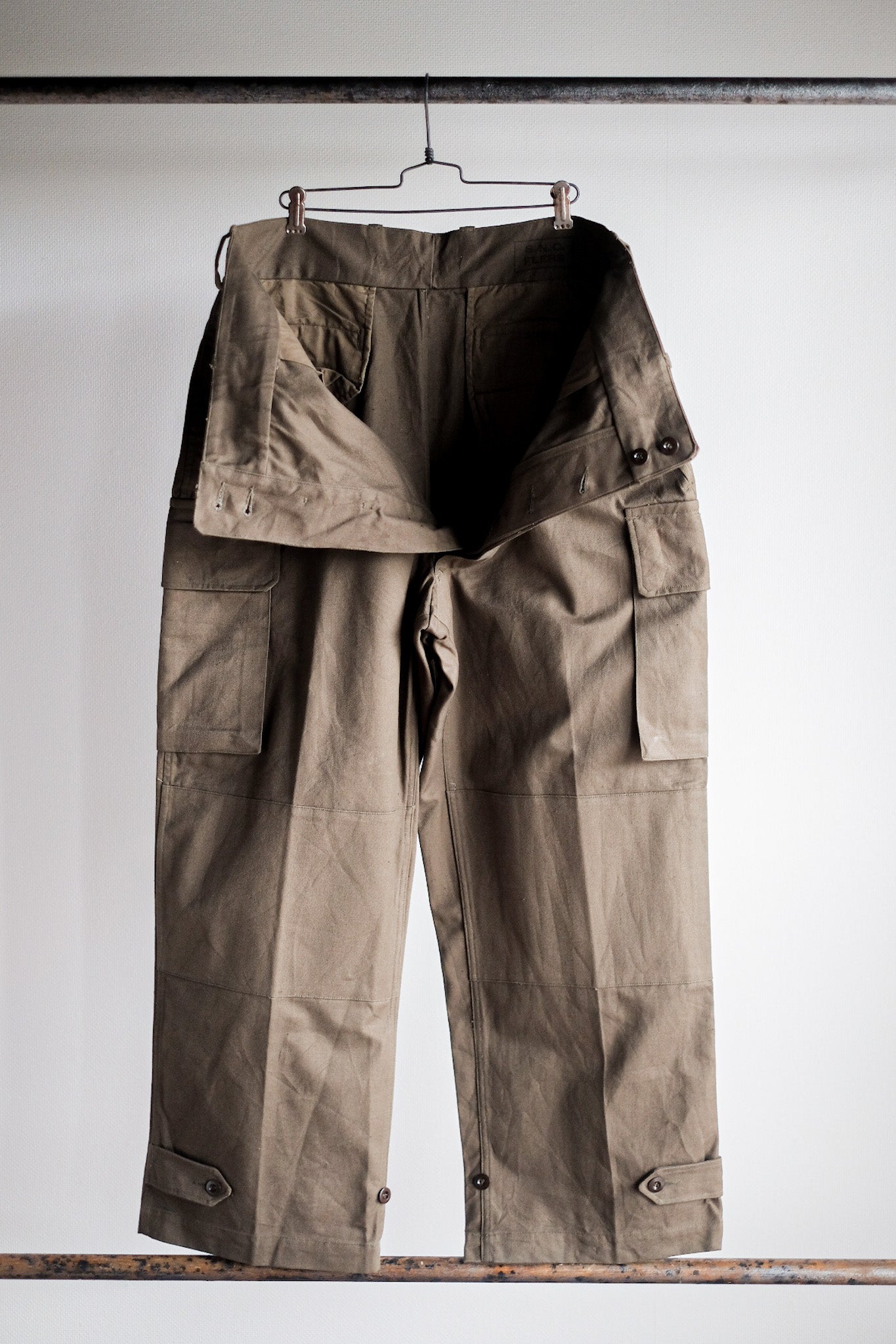 【~50's】French Army M47 Field Trousers Size.96C "Dead Stock"