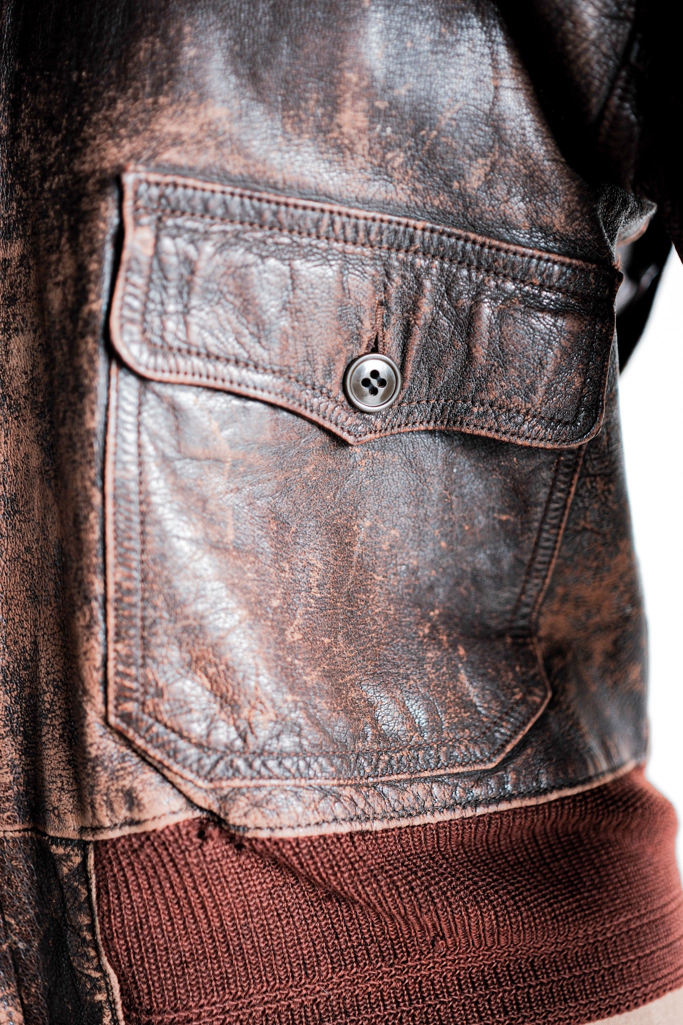 【~40's】U.S.NAVY M-422A Leather Flight Jacket