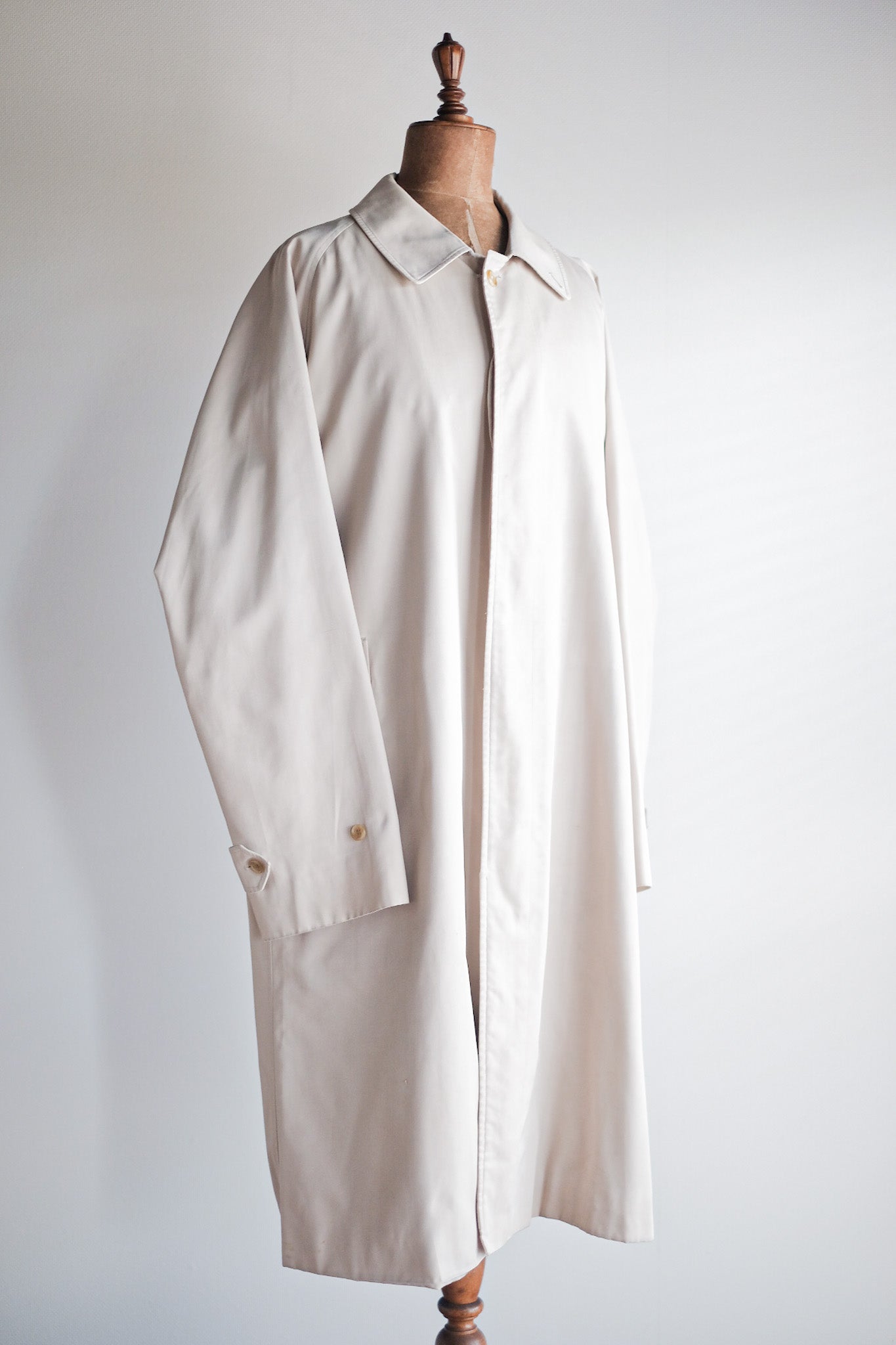 【~80's】Vintage Burberry's Single Raglan Balmacaan Coat