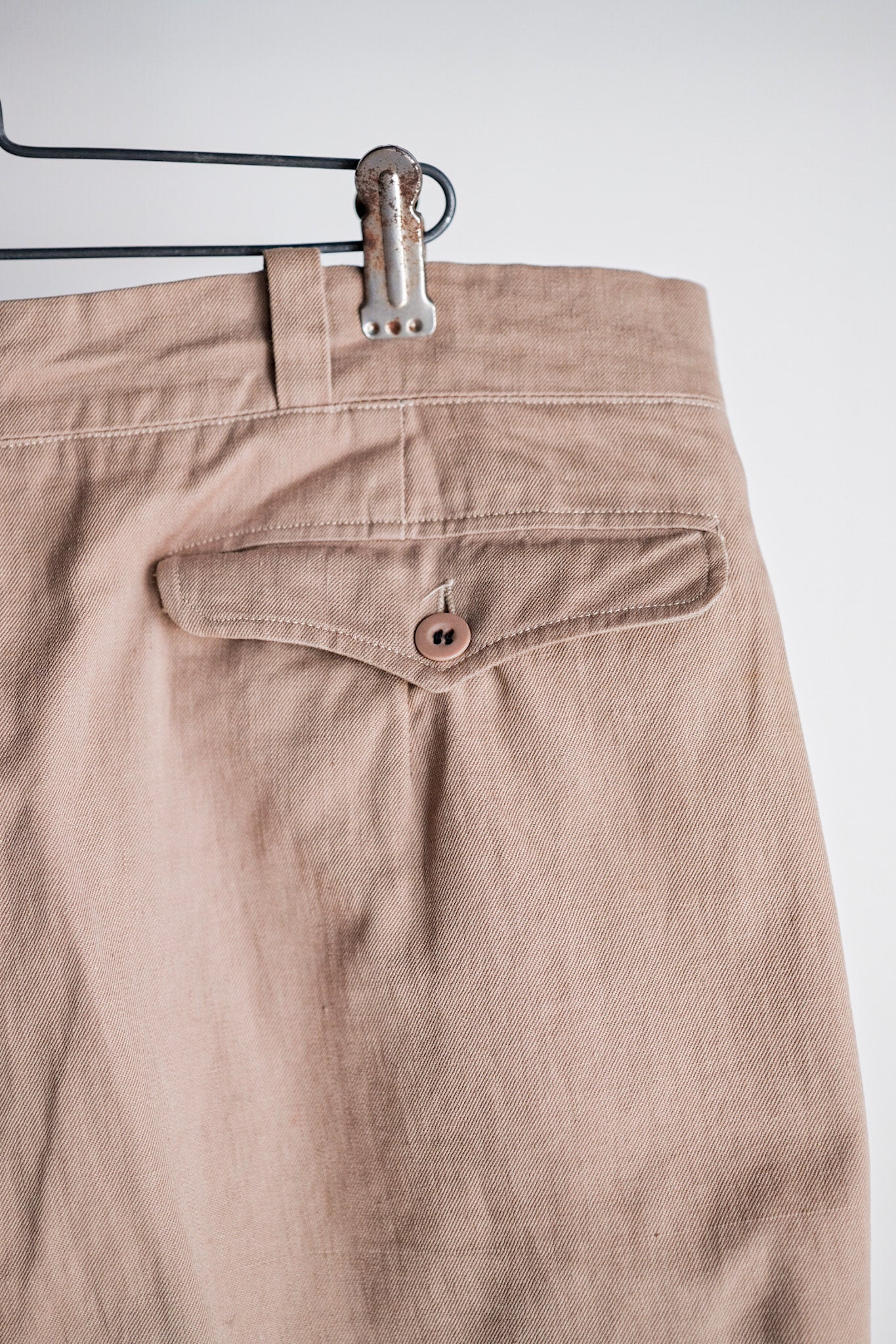 【 ~ 50's 】กางเกงขายาวผ้าฝ้ายวินเทจฝรั่งเศส