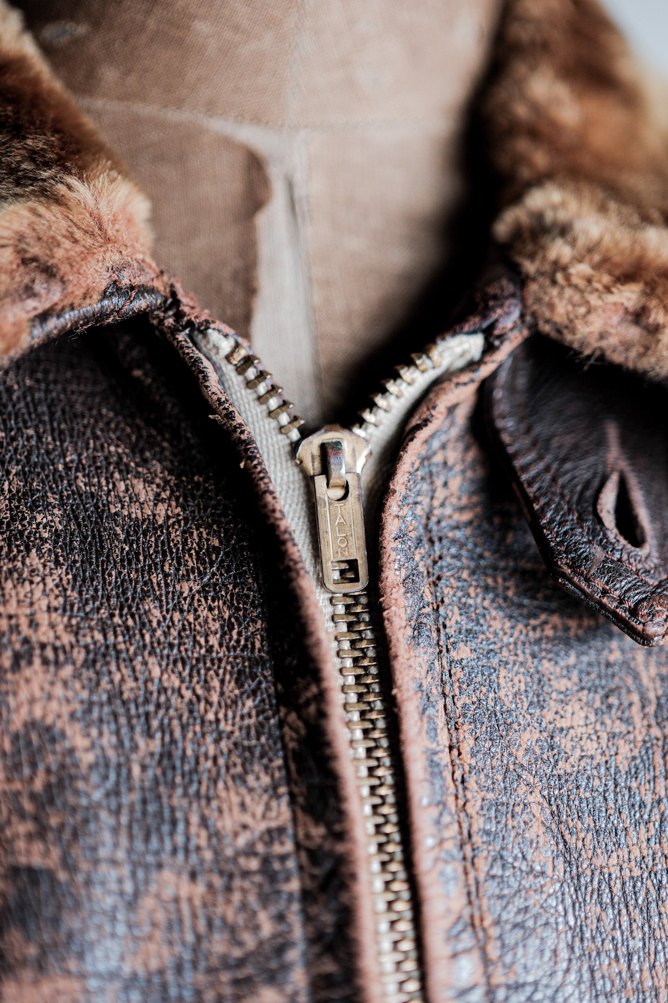 【~40's】U.S.NAVY M-422A Leather Flight Jacket