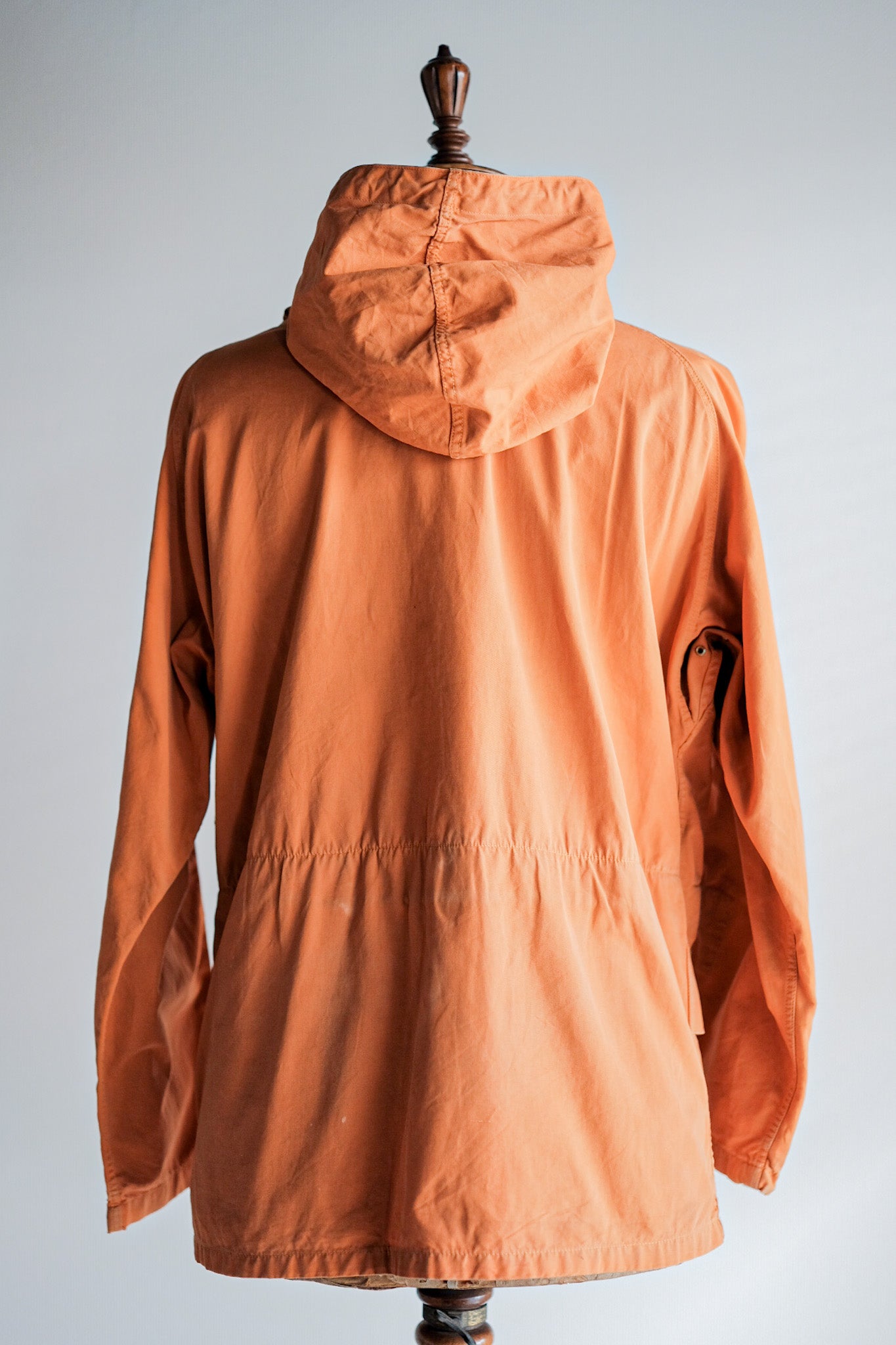 【~70's】Europe Vintage Orange Cotton Smock