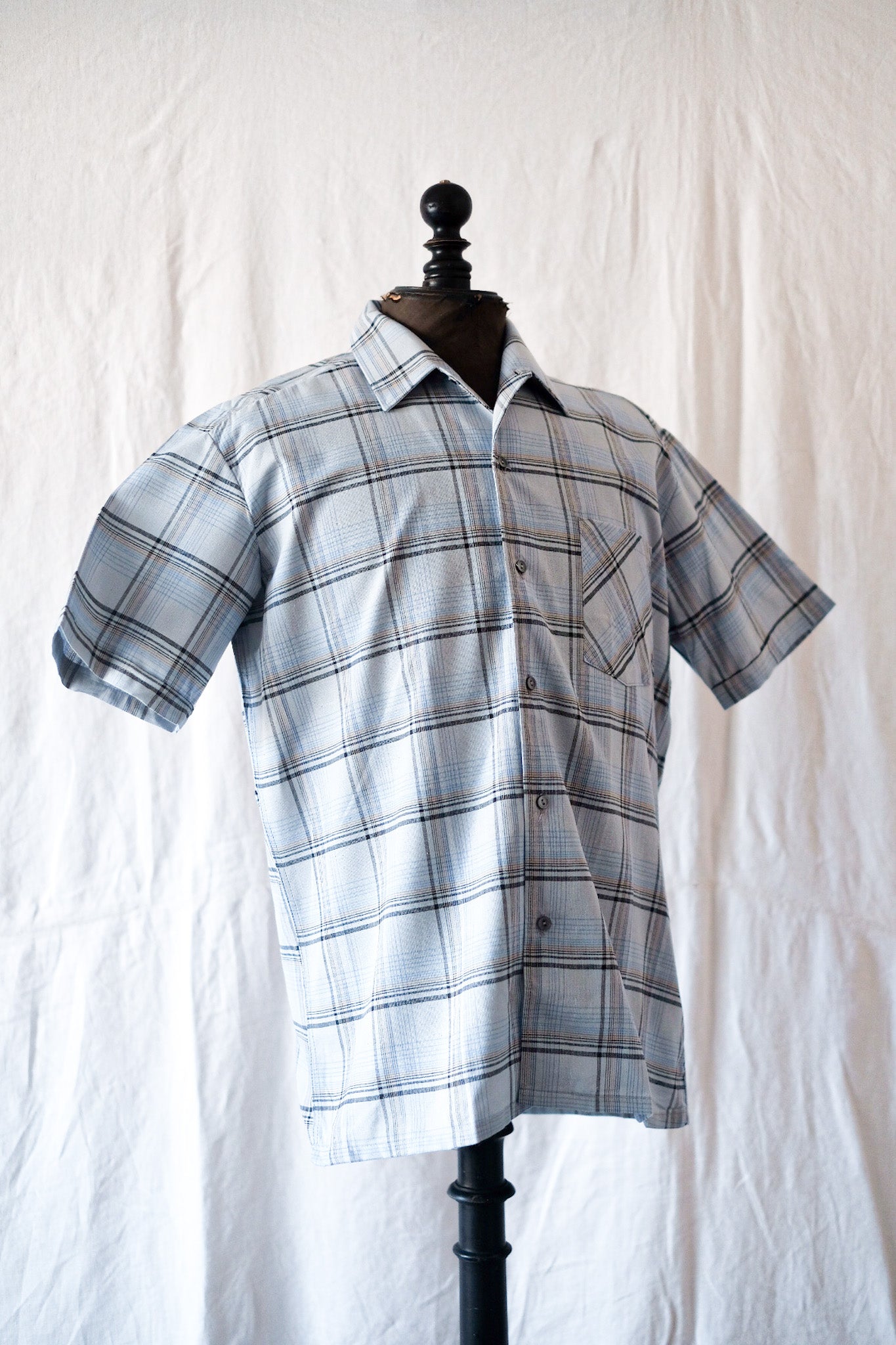 【~70's】French Vintage Short Sleeve Shirt "Dead Stock"
