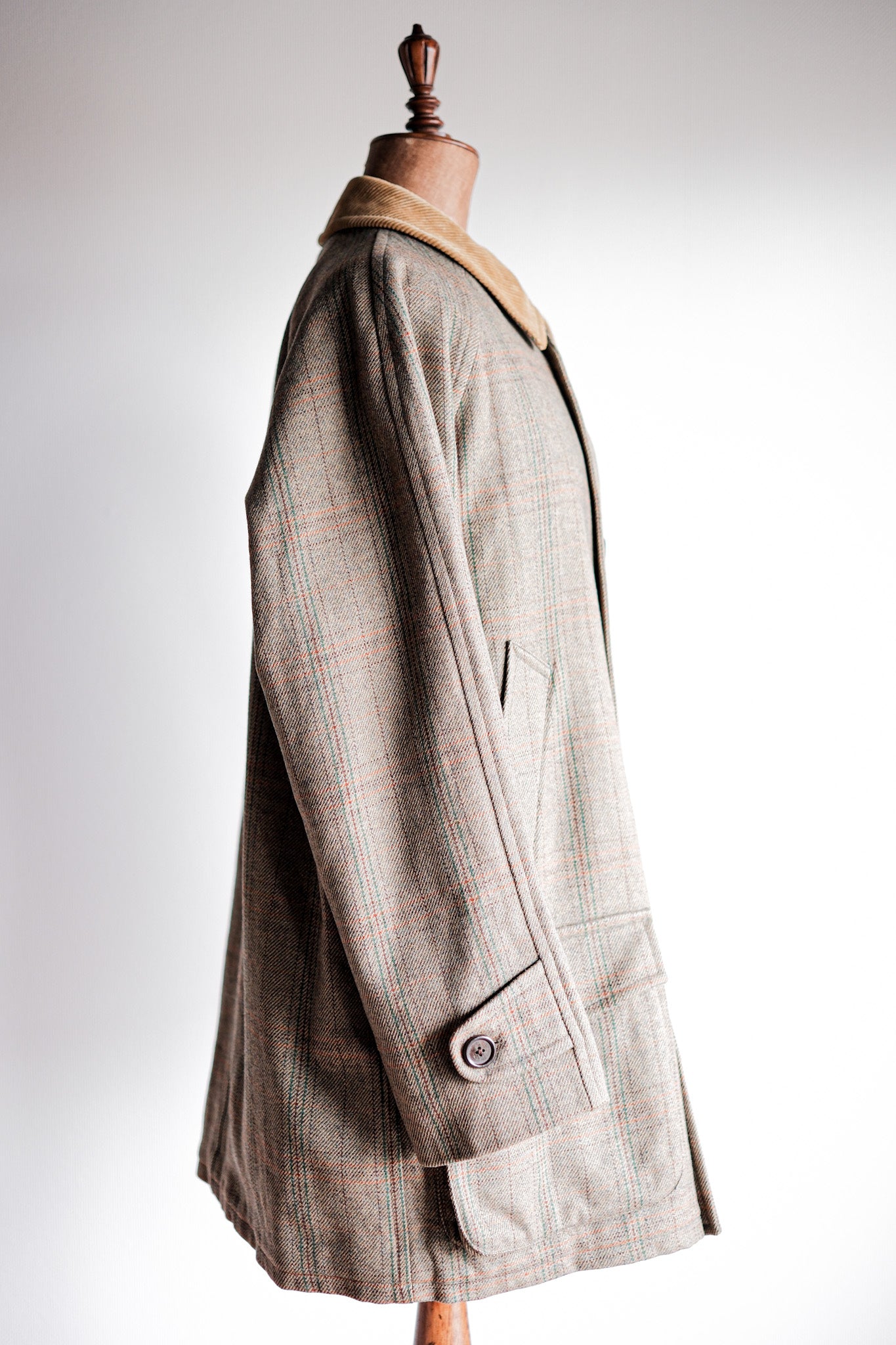 【~90's】Old INVERTERE Corduroy Collar Wool Jacket