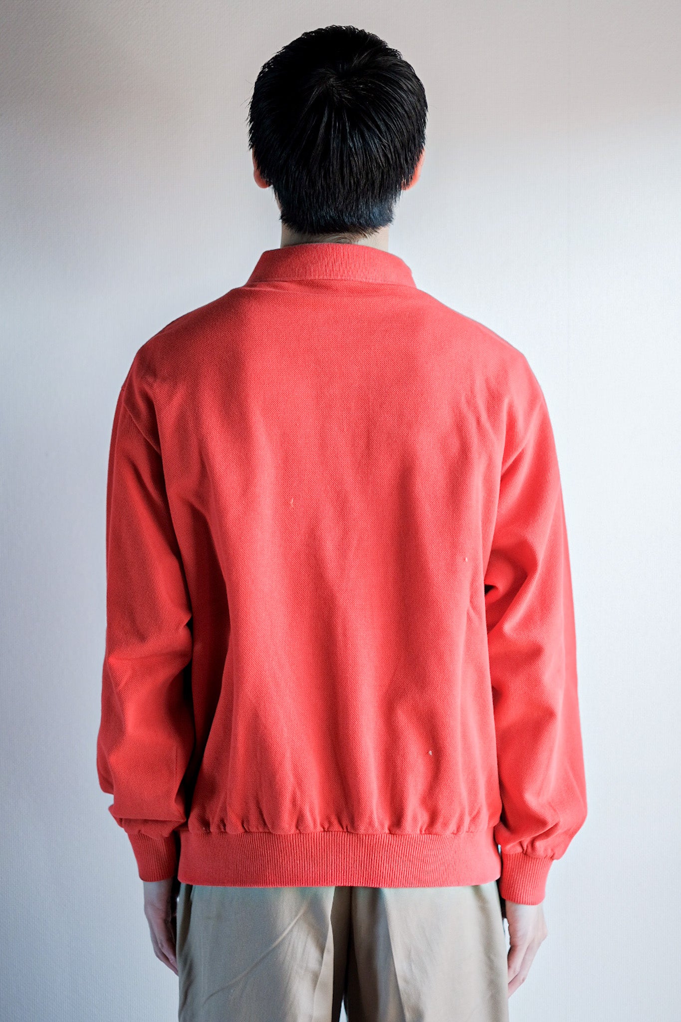 【~70's】CHEMISE LACOSTE L/S Polo Sweatshirt Size.4 "Orange"
