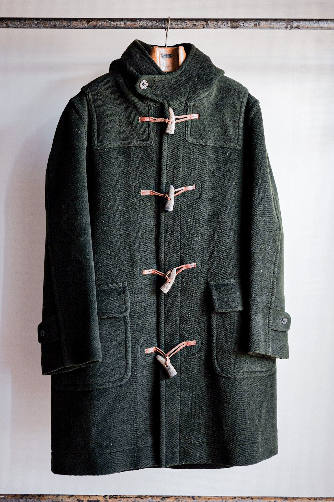 【~90's】Old INVERTERE Wool Duffle Coat "Moorbrook"