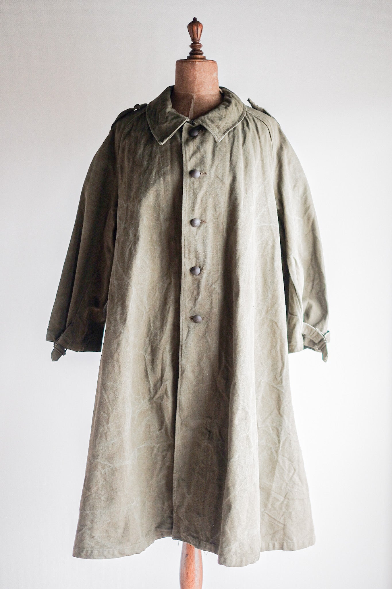 【~50's】French Army M35 Motorcycle Coat Size.2 "Dead Stock"