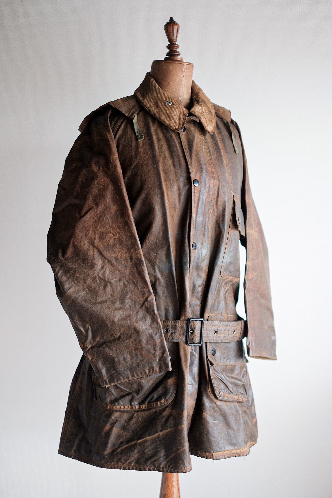【~40's】Vintage Barbour "Solway Zipper" White Label