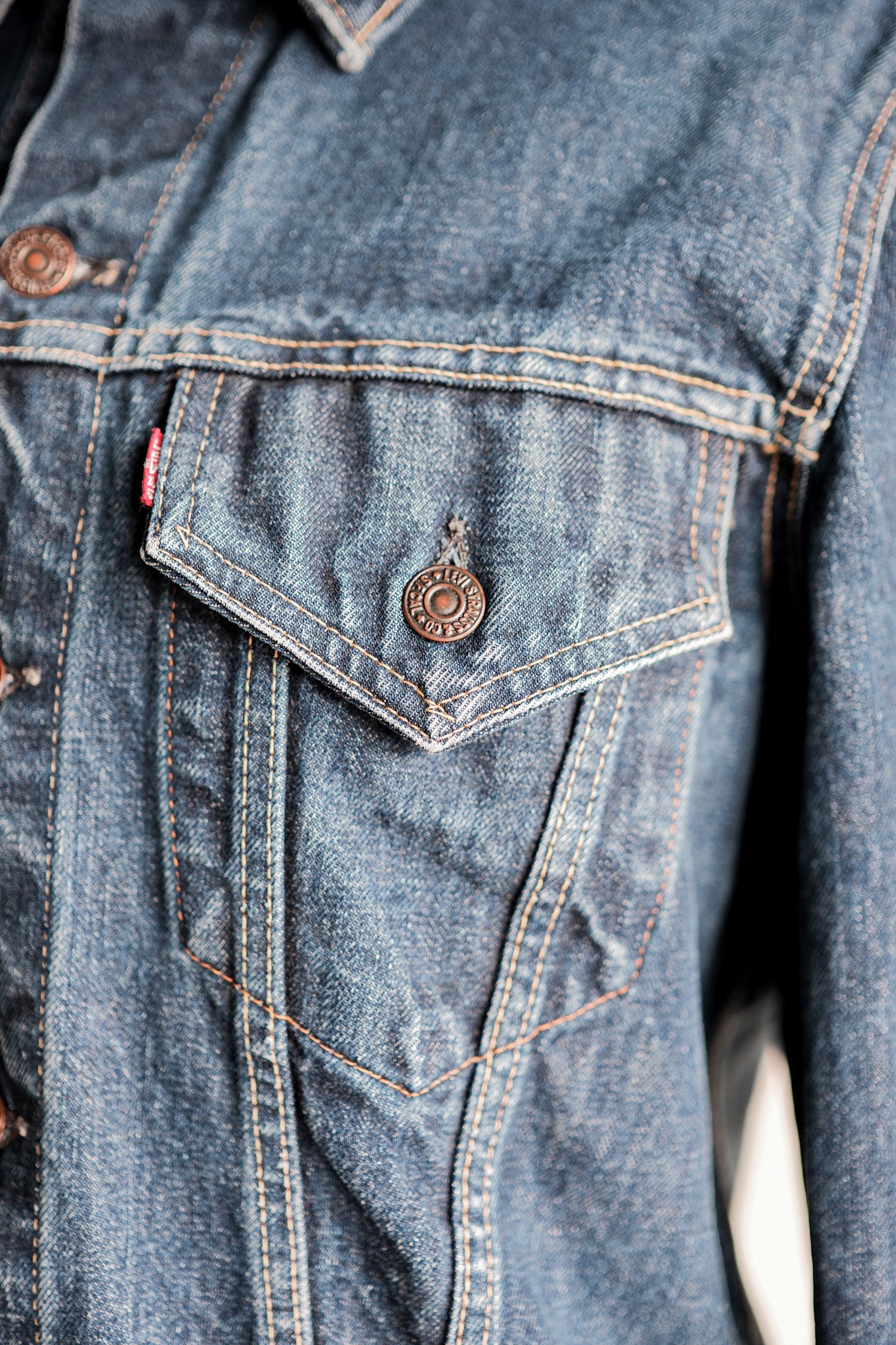 【~60's】Vintage Levi's 557 Denim Jacket Size.40 "Big E"
