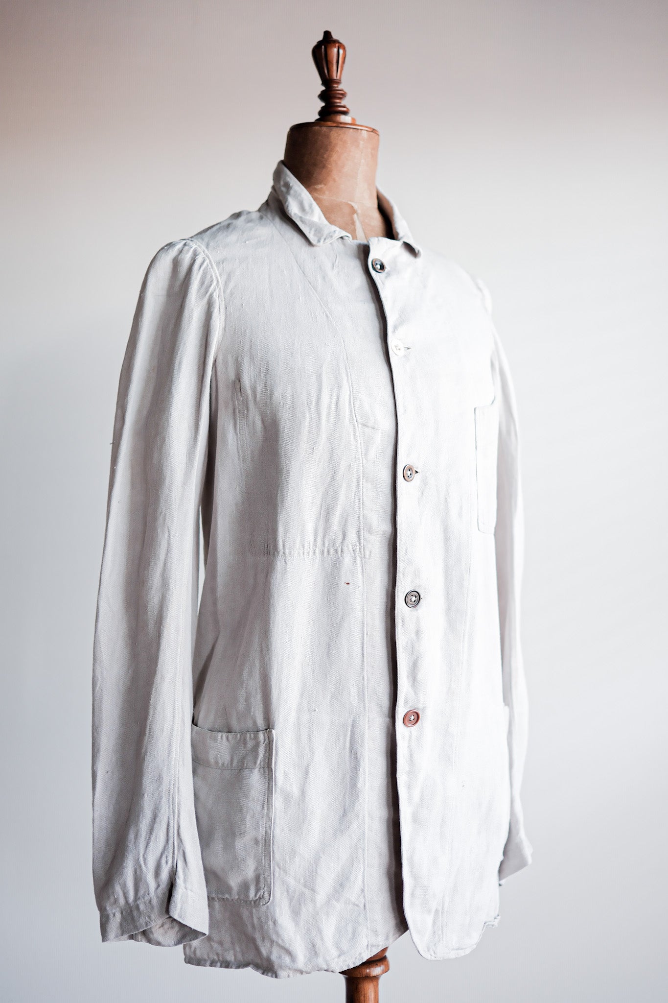【~20's】French Vintage Linen Jacket "Belle Jardiniere"