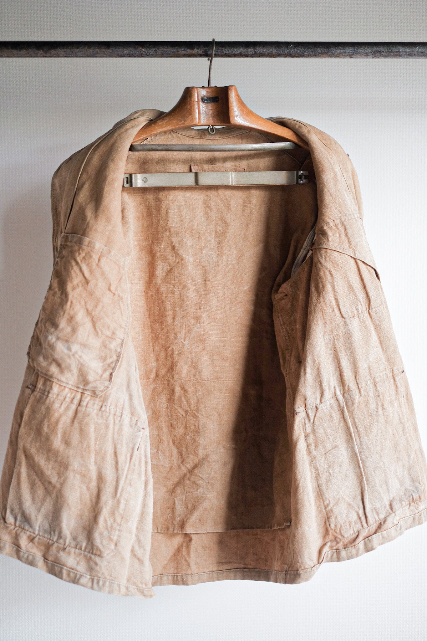 【~30's】French Vintage Linen Hunting Jacket