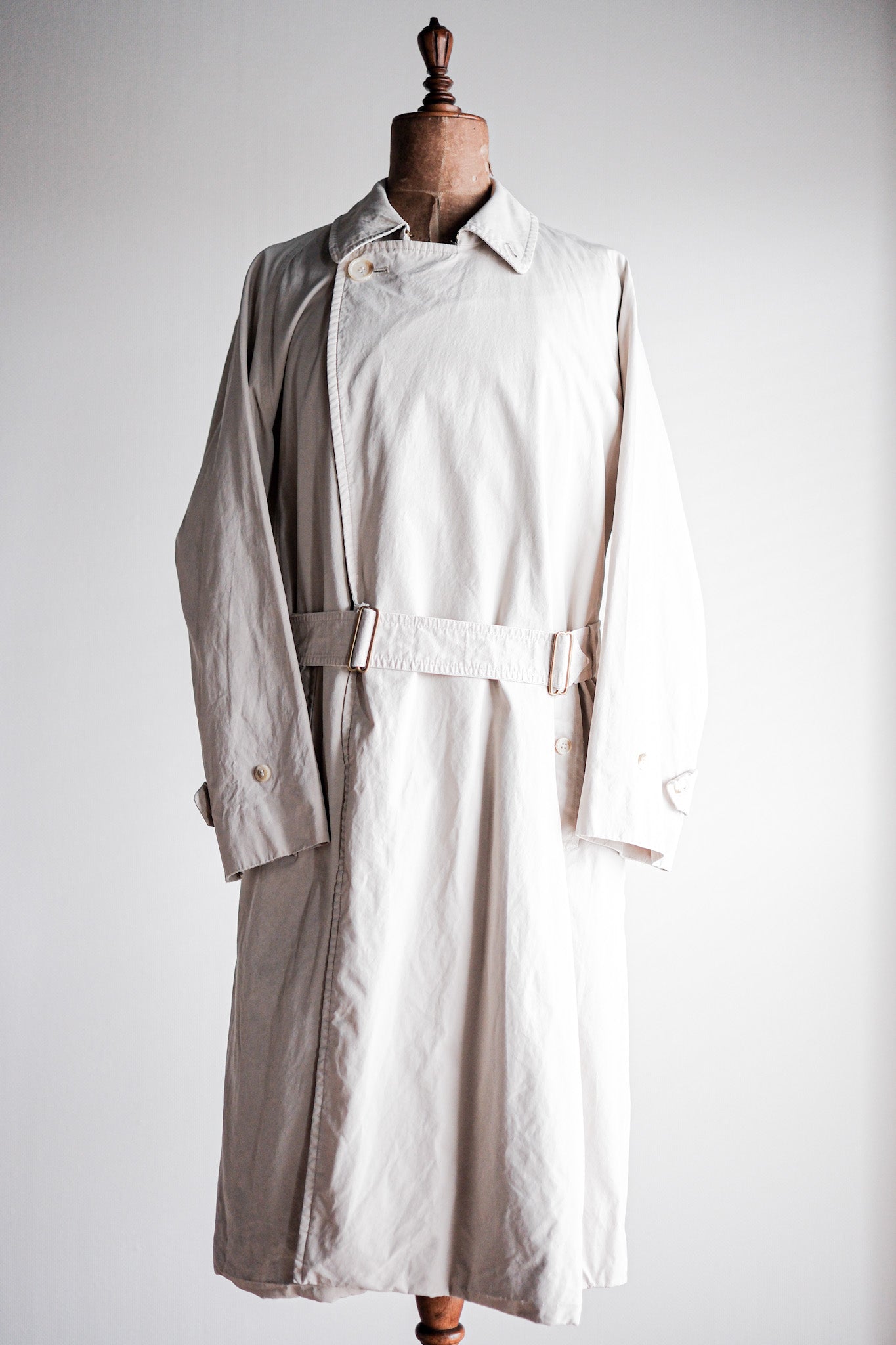 【~80's】Vintage Burberry's Single Raglan Tielocken Coat C100 Size.46REG