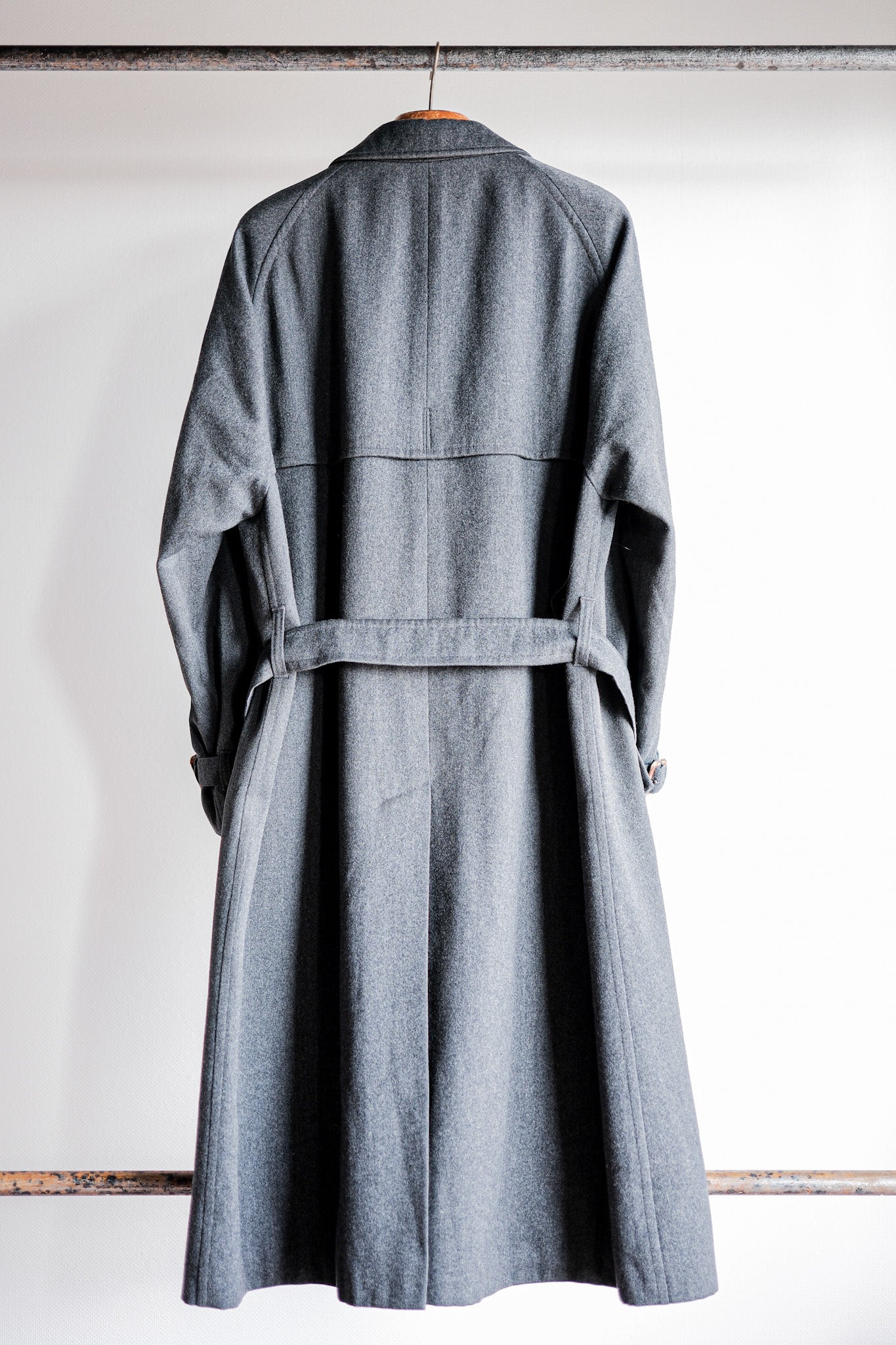 【~70's】Vintage Aquascutum Single Raglan Wool Rider Coat