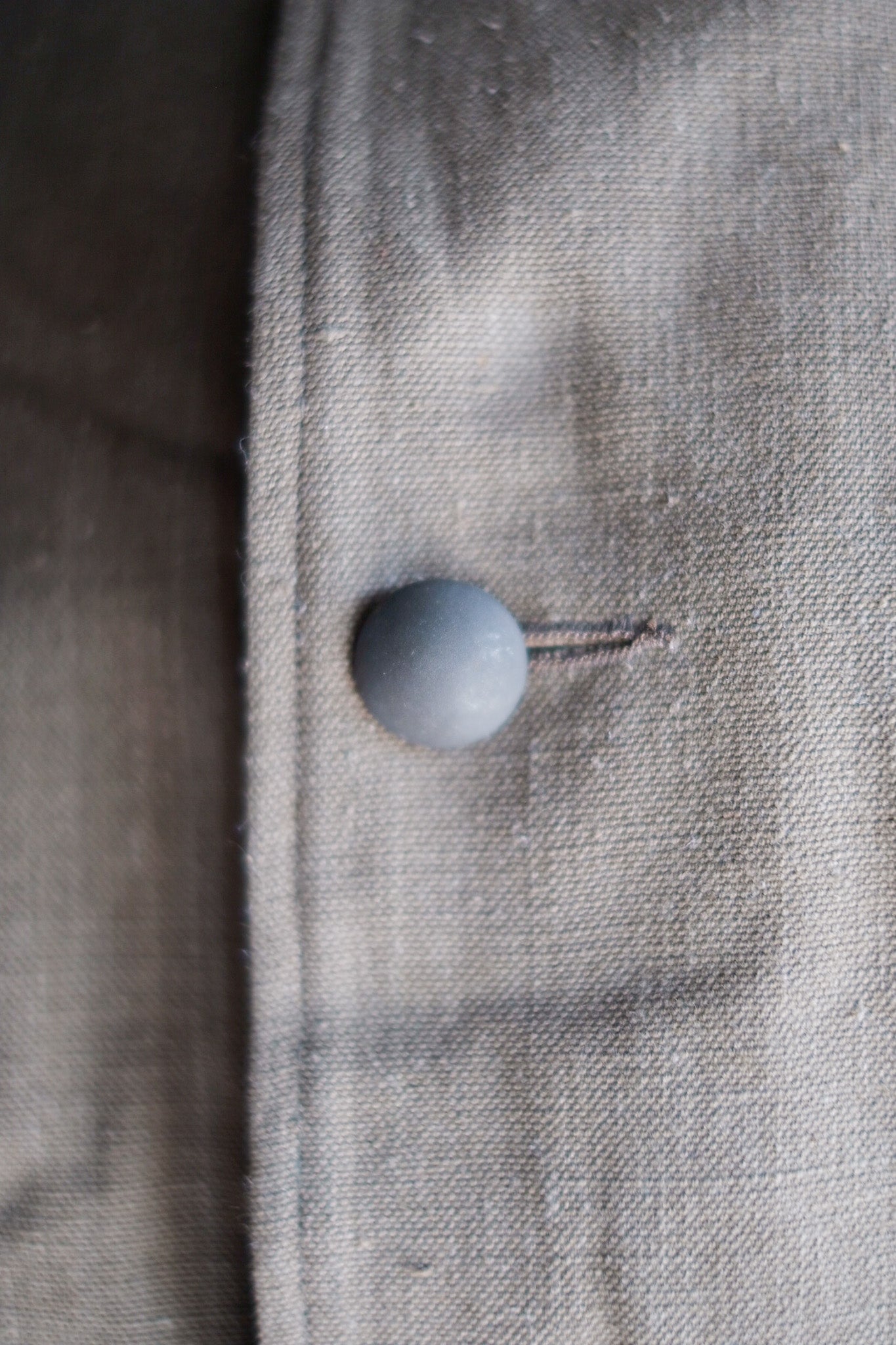 【~50's】French Army M35 Motorcycle Coat "Cotton Linen Type" "Dead Stock"