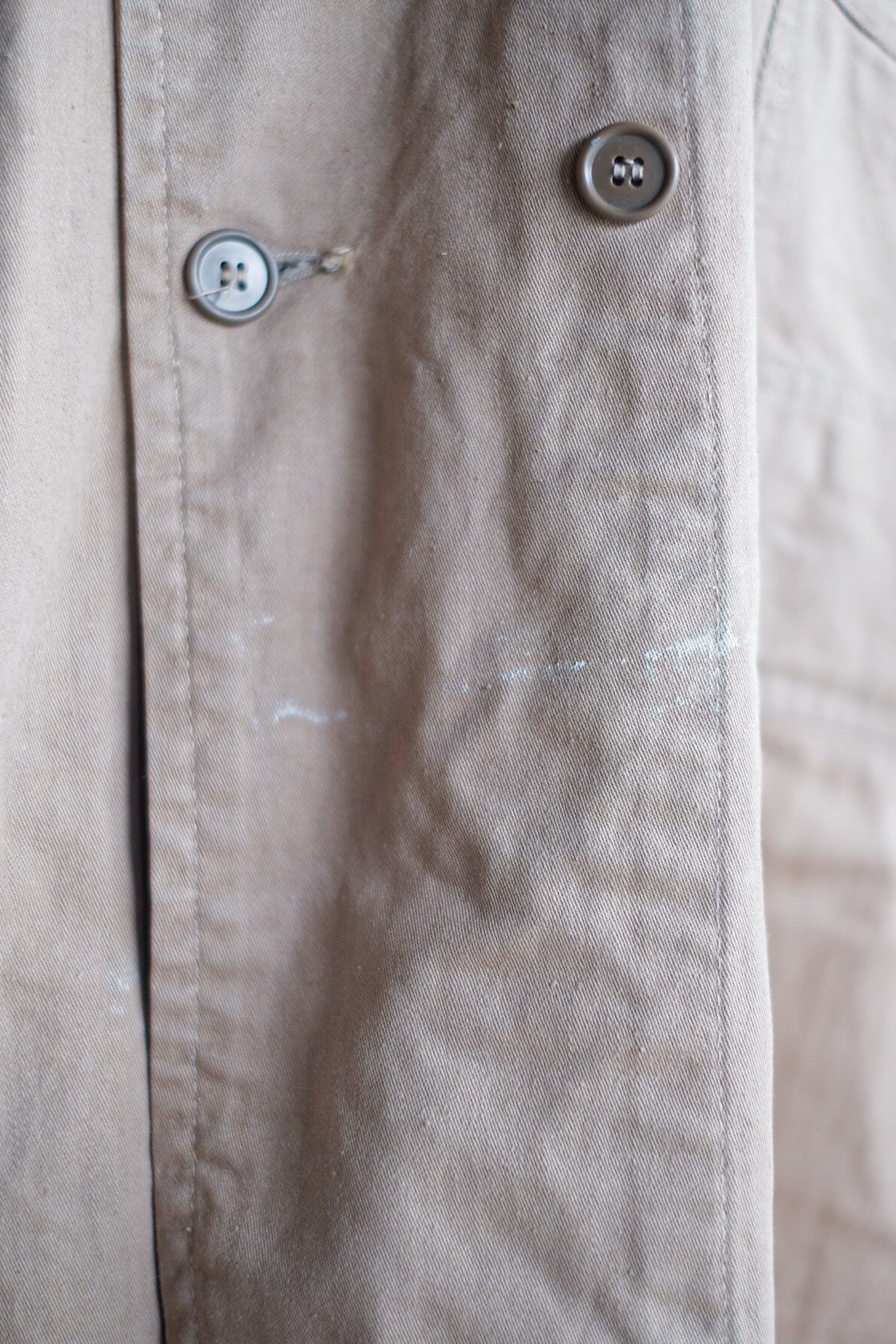 【~50's】Dutch Vintage Double Breasted Cotton Work Coat