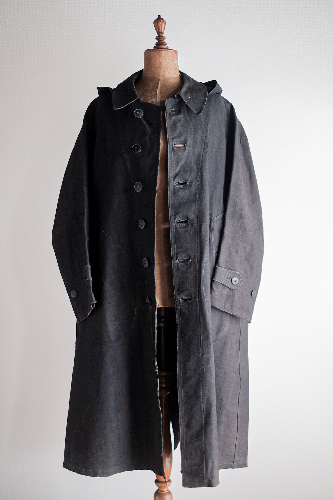 【Early 20th C】French Antique Rubber Raincoat