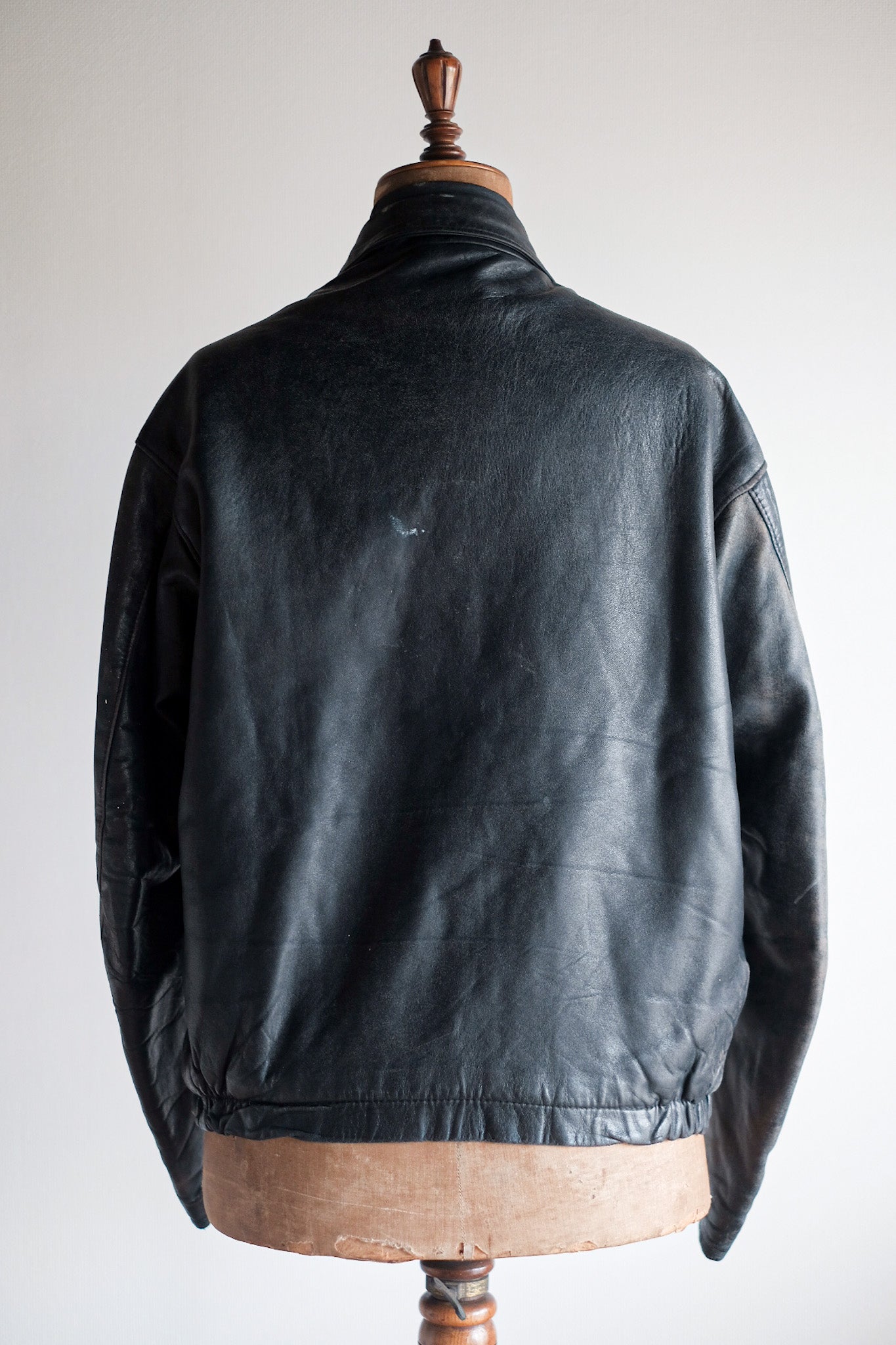 【~80's】French Air Force Pilot Leather Jacket